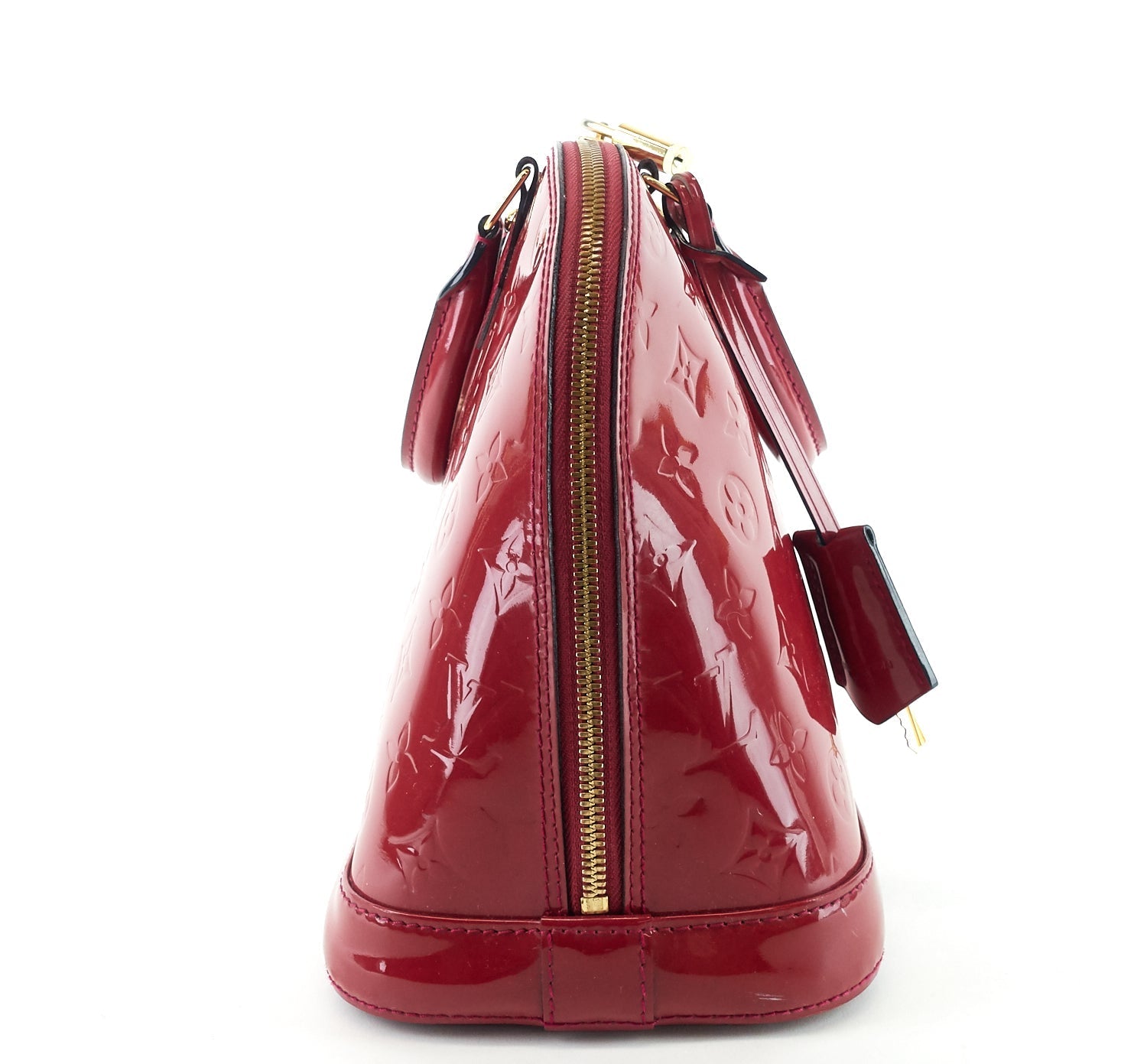 Louis Vuitto Alma PM Monogram Vernis Leather Handbag