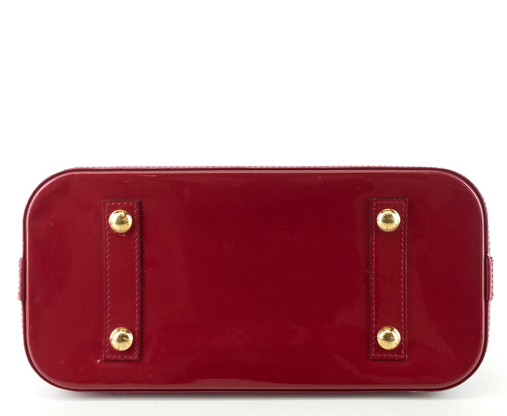 Louis Vuitto Alma PM Monogram Vernis Leather Handbag