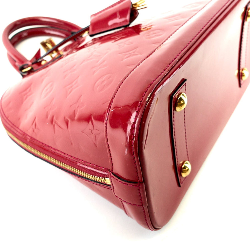 Louis Vuitto Alma PM Monogram Vernis Leather Handbag