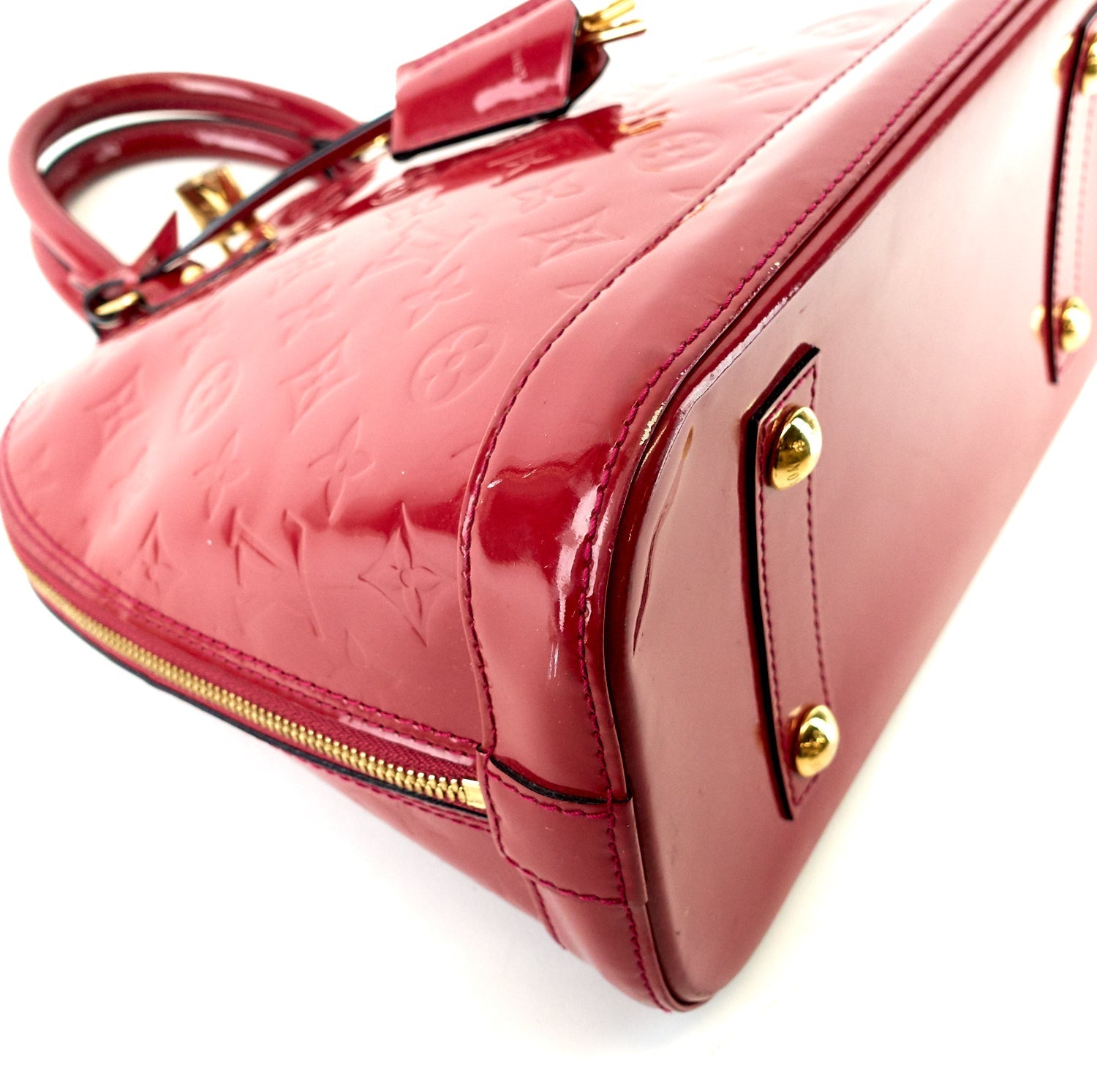 Louis Vuitto Alma PM Monogram Vernis Leather Handbag