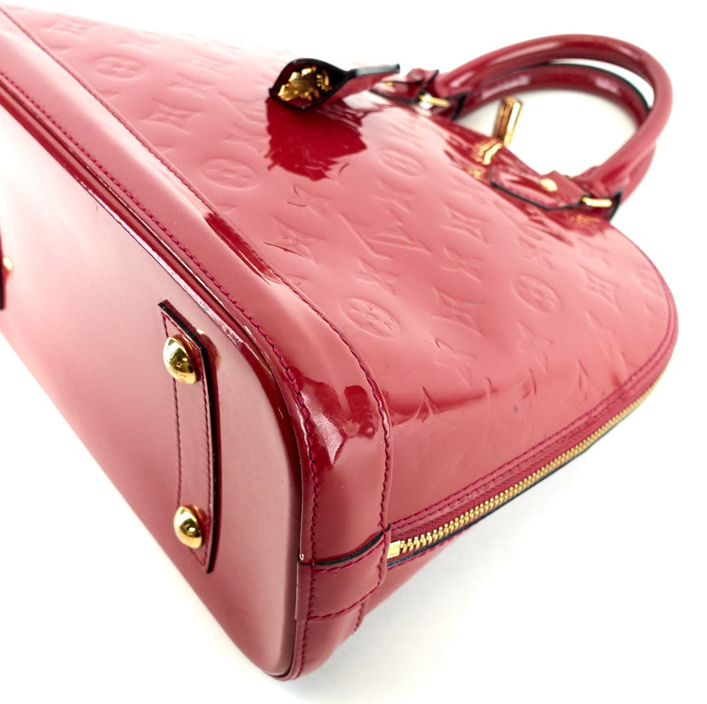 Louis Vuitto Alma PM Monogram Vernis Leather Handbag