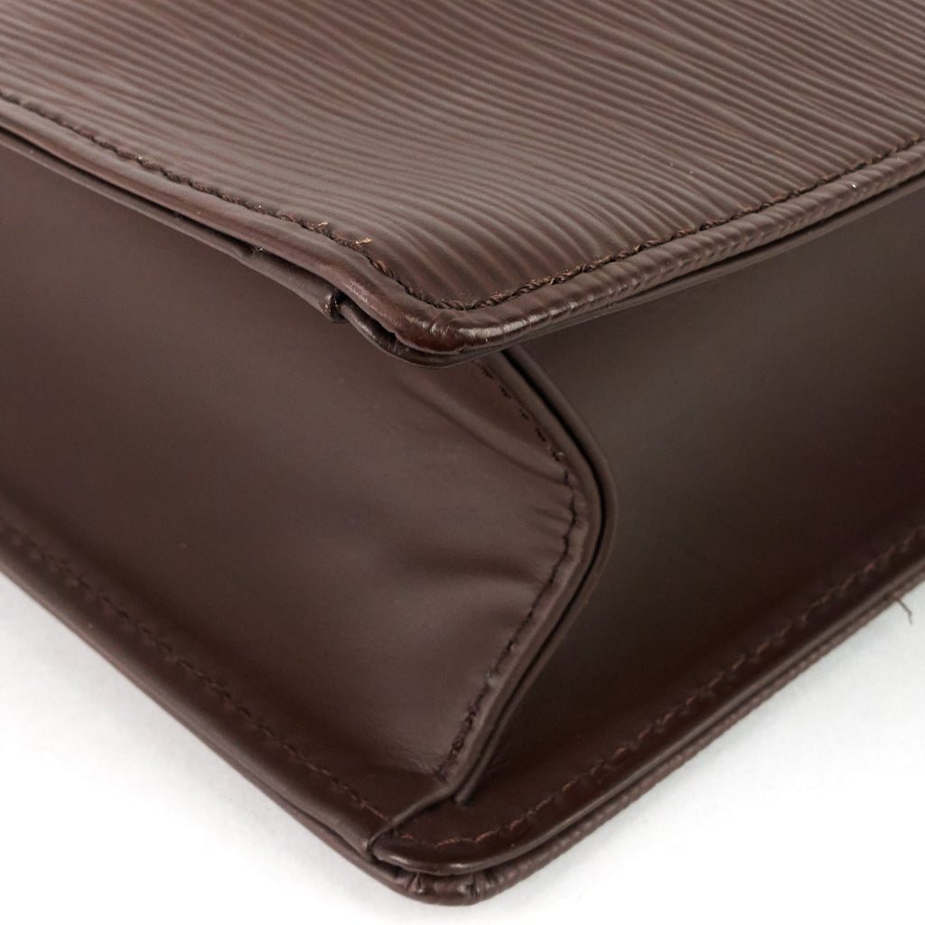 Louis Vuitto Sac Plat GM Brown Epi Leather Bag