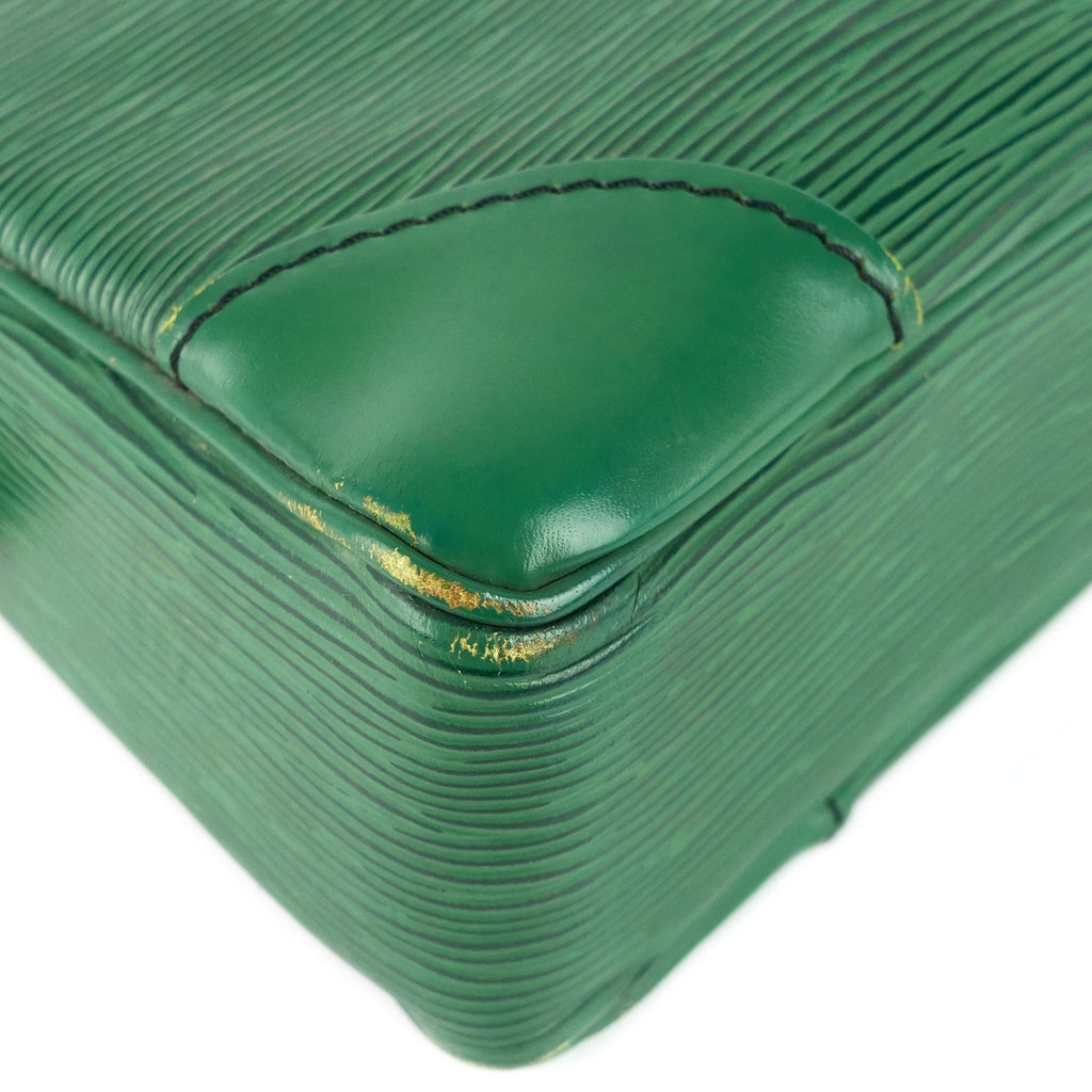 Louis Vuitto Porte-Documents Voyage Green Epi Leather Briefcase Bag
