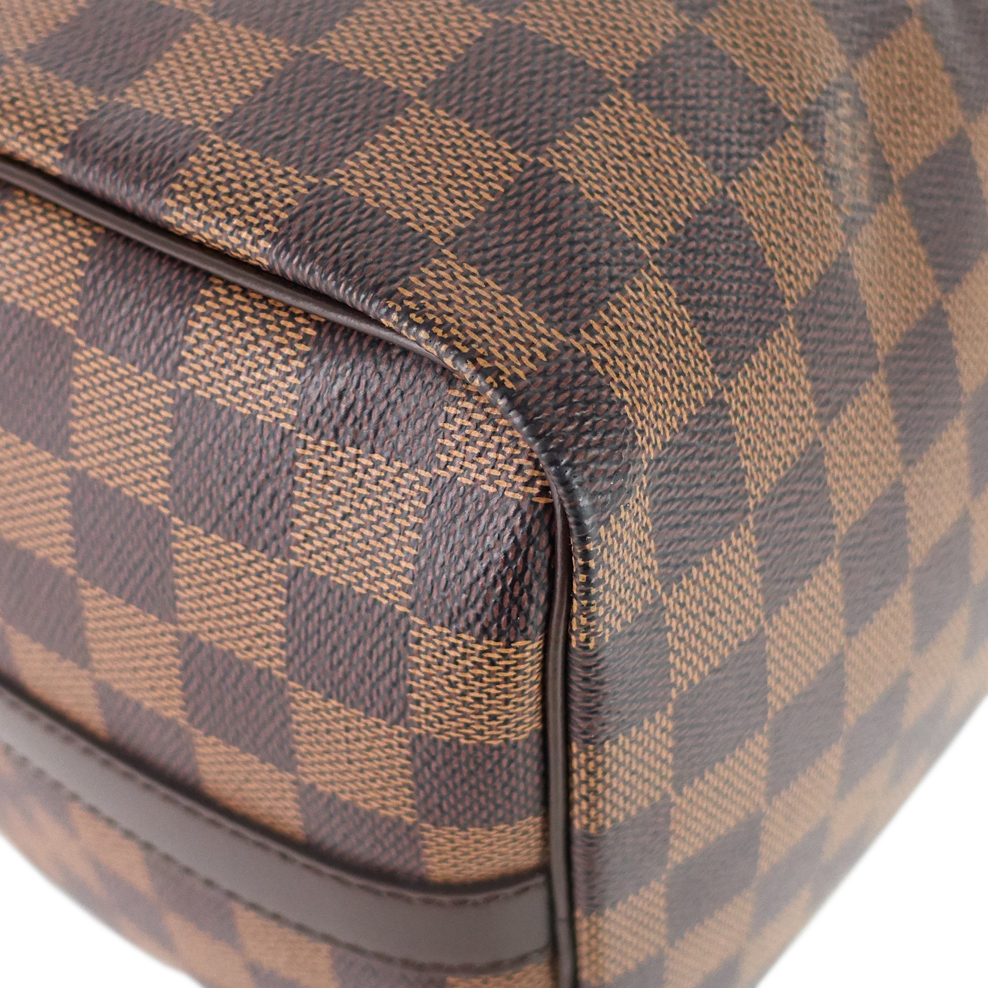Louis Vuitto Speedy 30 BandouliÃ¨re Damier Ebene Canvas Bag