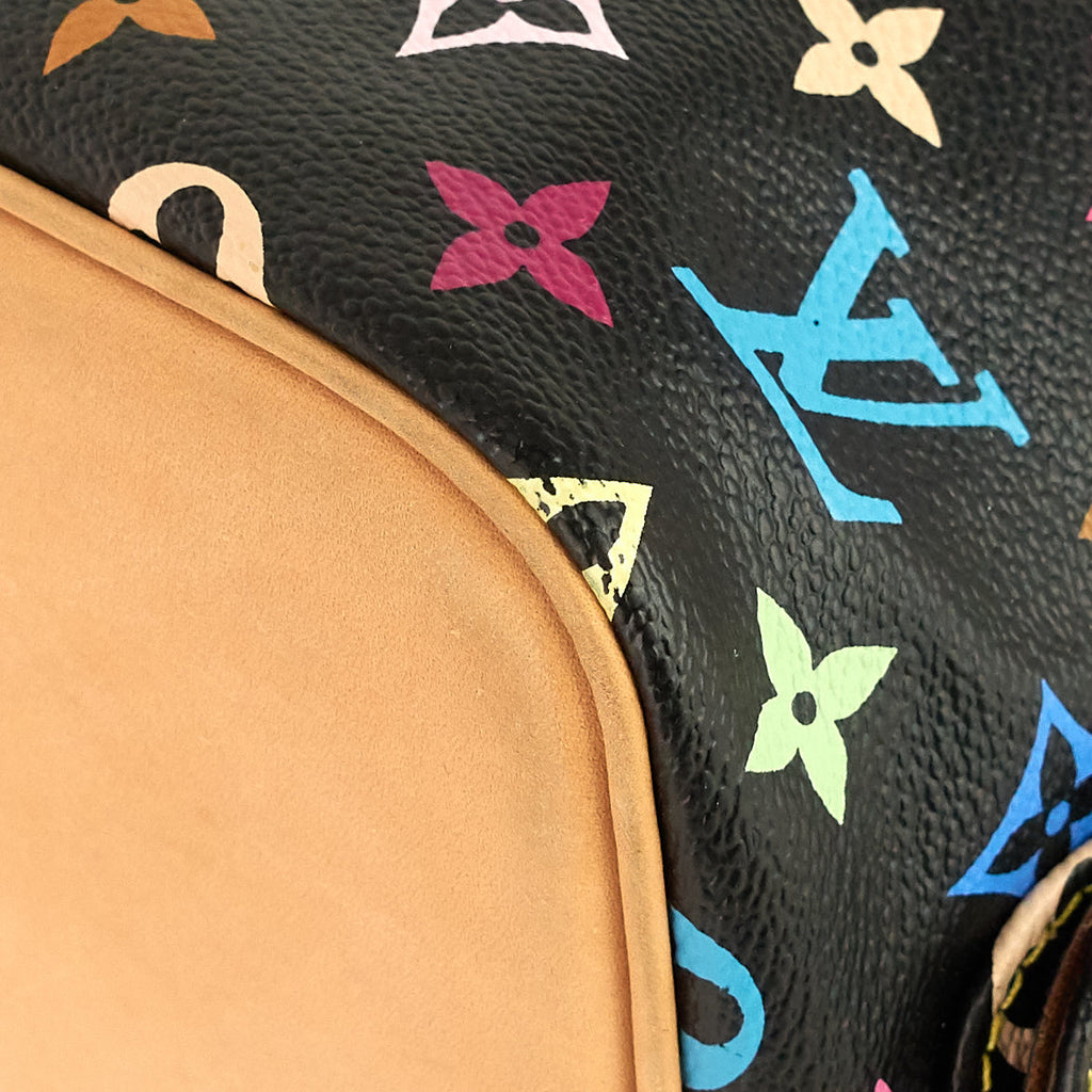 Louis Vuitto Petit NoÃ© Monogram Multicolore Canvas Bag