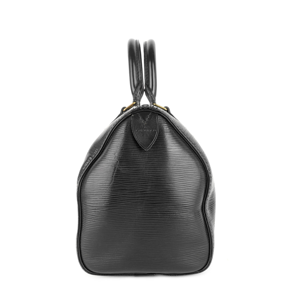 Louis Vuitto Speedy 25 Black Epi Leather Bag