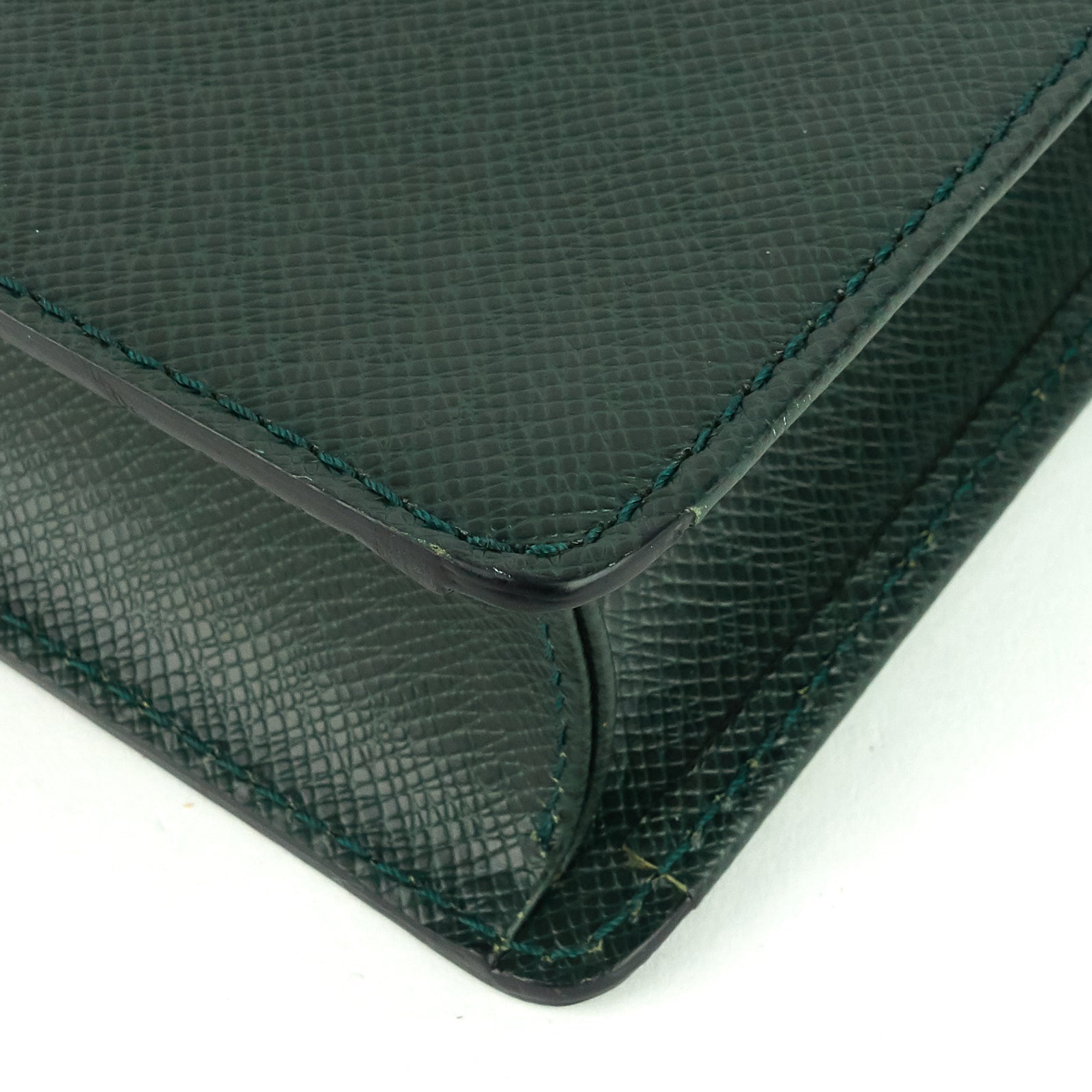 Louis Vuitto Serviette Kourad Taiga Leather Briefcase Bag