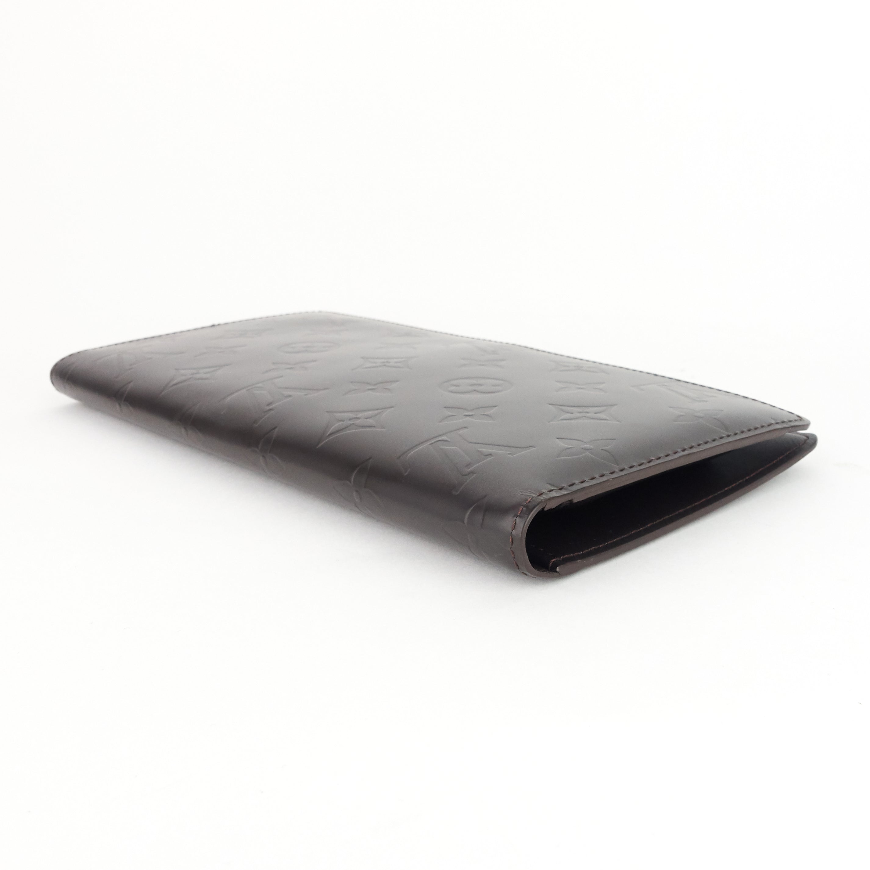 Louis Vuitto Portefeuille Glace Leather Double Wallet