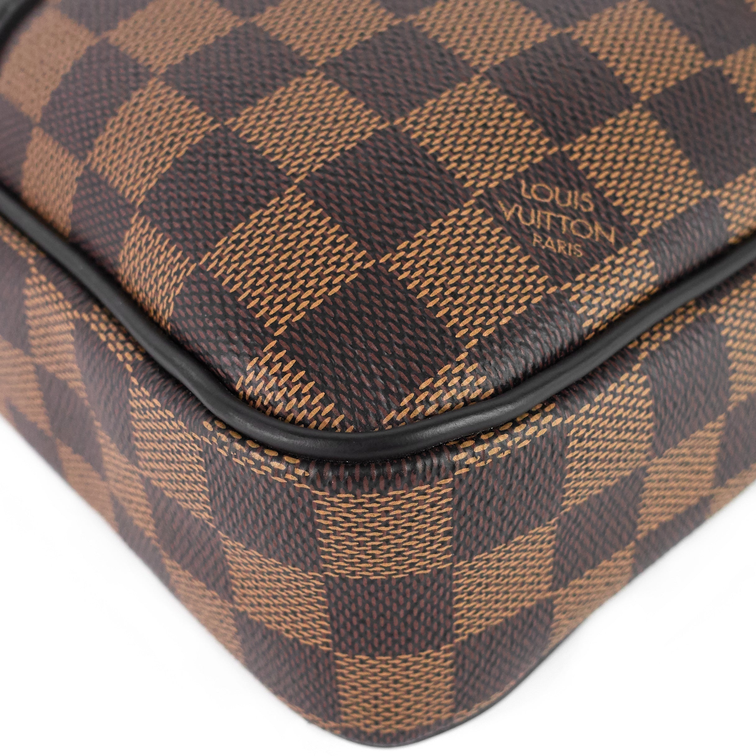 Louis Vuitto Porte-Documents Voyage PM Damier Ebene Canvas Briefcase Bag