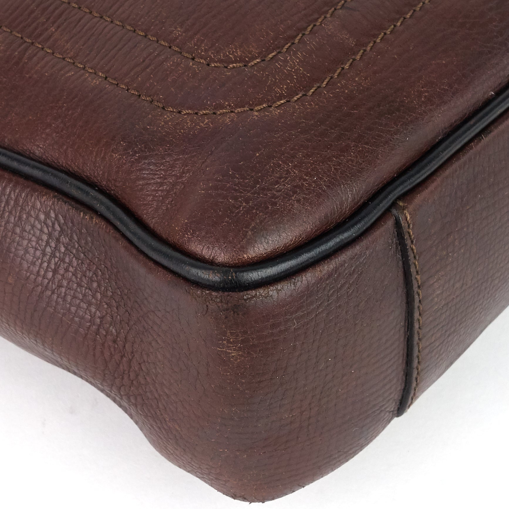 Louis Vuitto Utah Huron Leather Work Bag