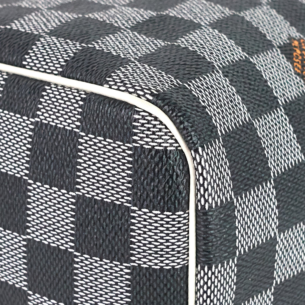 Louis Vuitto Speedy 30 BandouliÃ¨re Black White Damier Canvas Bag