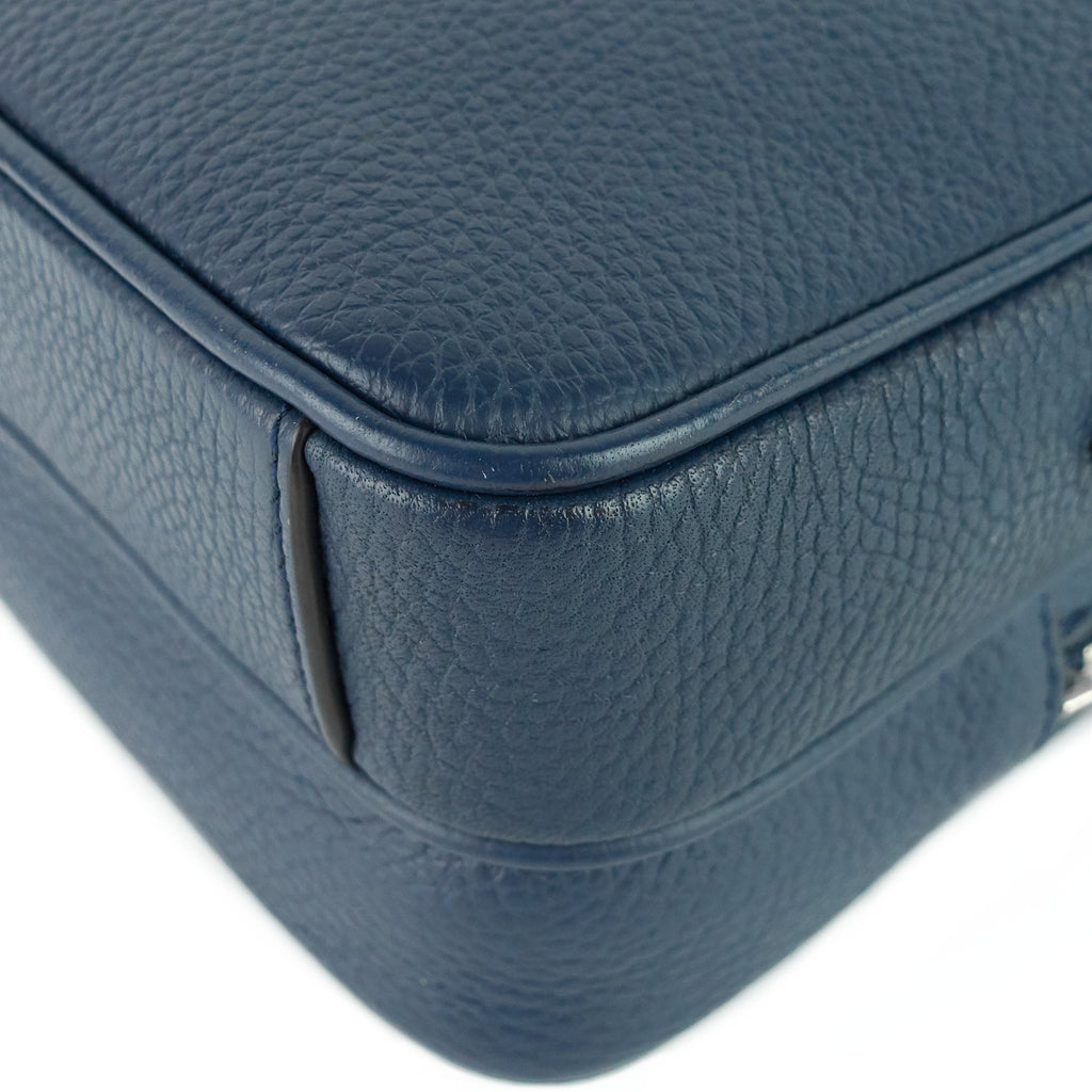Louis Vuitto Amazone Blue Taurillon Leather Crossbody Bag