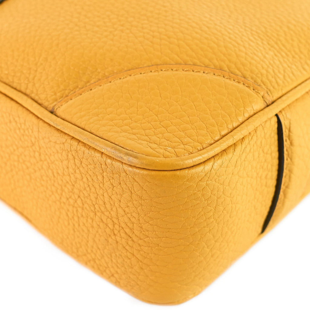 Louis Vuitto Porte-Documents Voyage PM Yellow Taurillon Leather Briefcase Bag