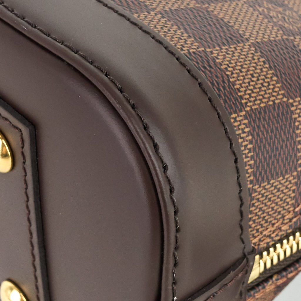 Louis Vuitto Alma BB Damier Ebene Canvas Handbag