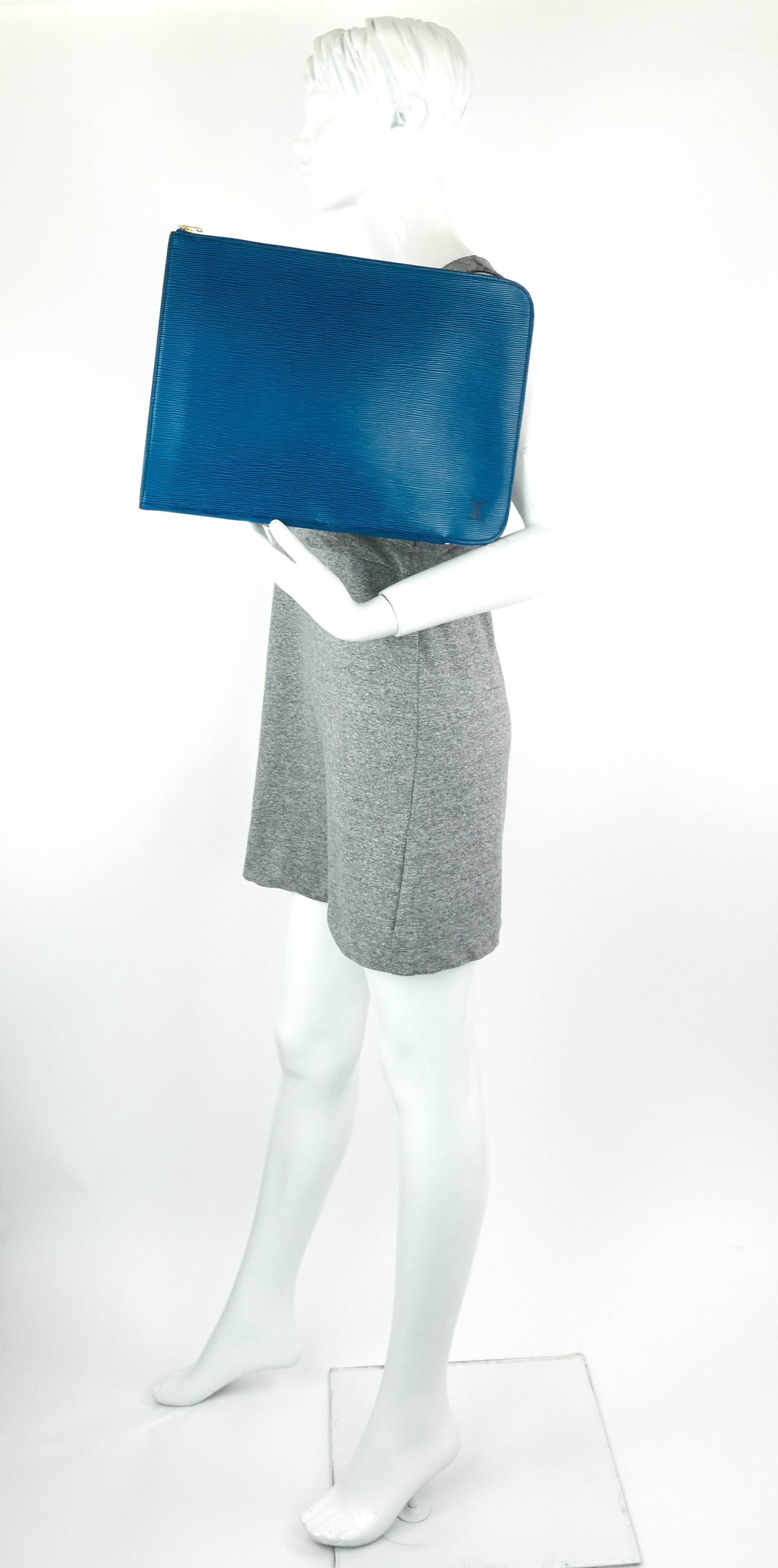 Louis Vuitto Poche Documents Portfolio Epi Leather Pouch