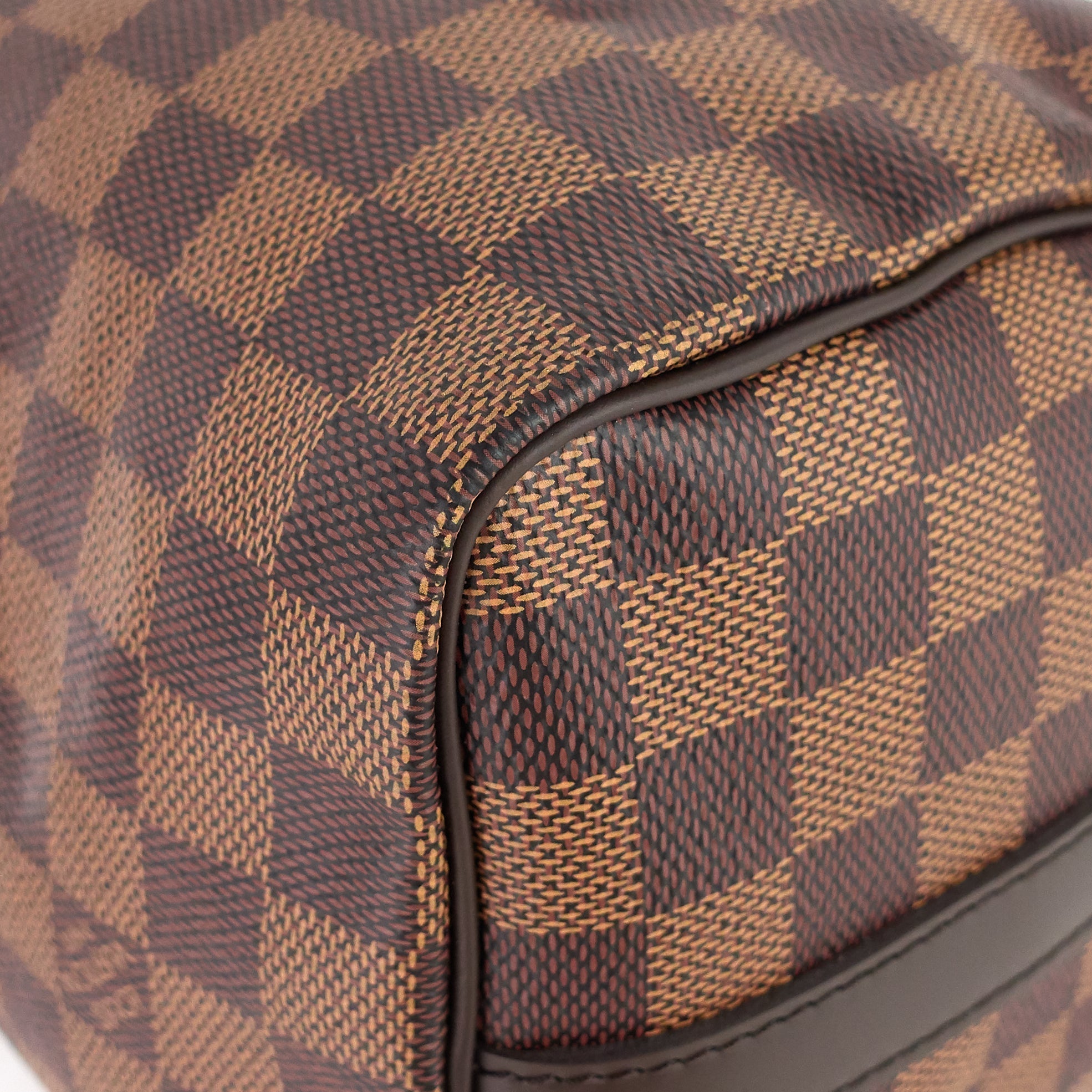 Louis Vuitto Speedy 25 BandouliÃ¨re Damier Ebene Canvas Bag