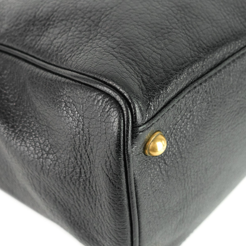 Blondie Leather Monogram Logo Handbag
