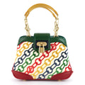 Louis Vuitto Linda Mini Monogram Charms Velvet Chains Bag