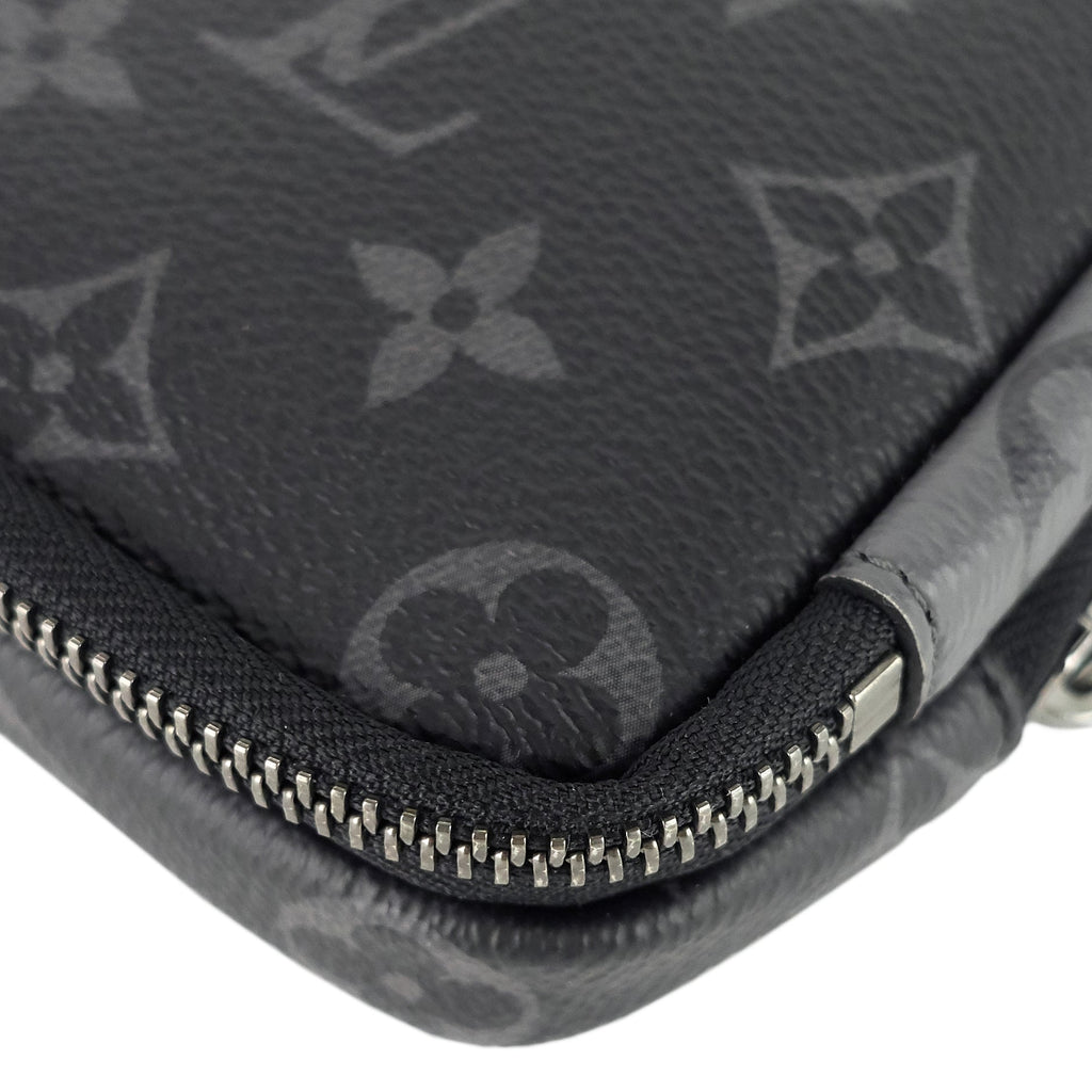 Louis Vuitto Double Phone Eclipse Reverse Canvas Pouch