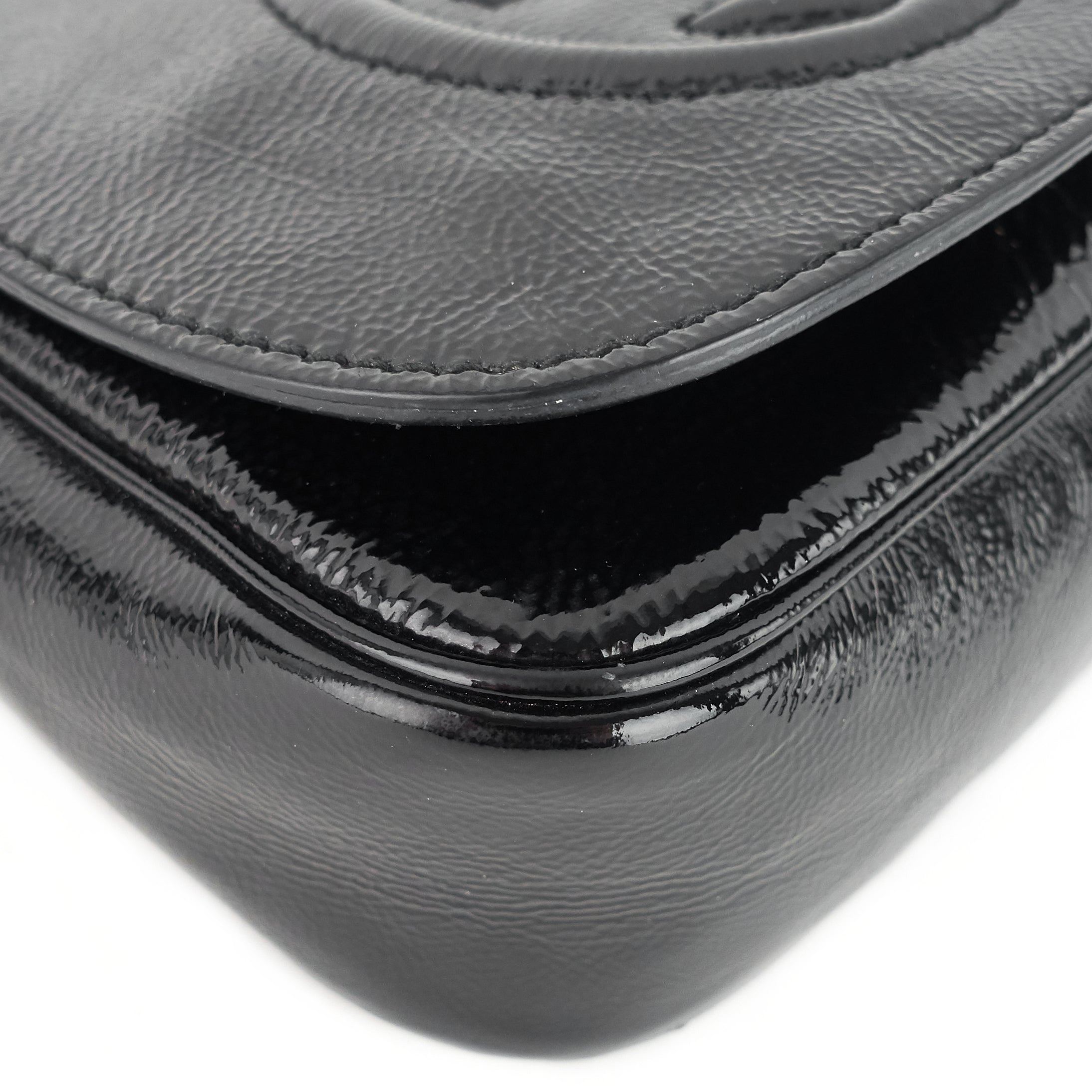 Gucci Soho Patent Leather Chain Crossbody Bag