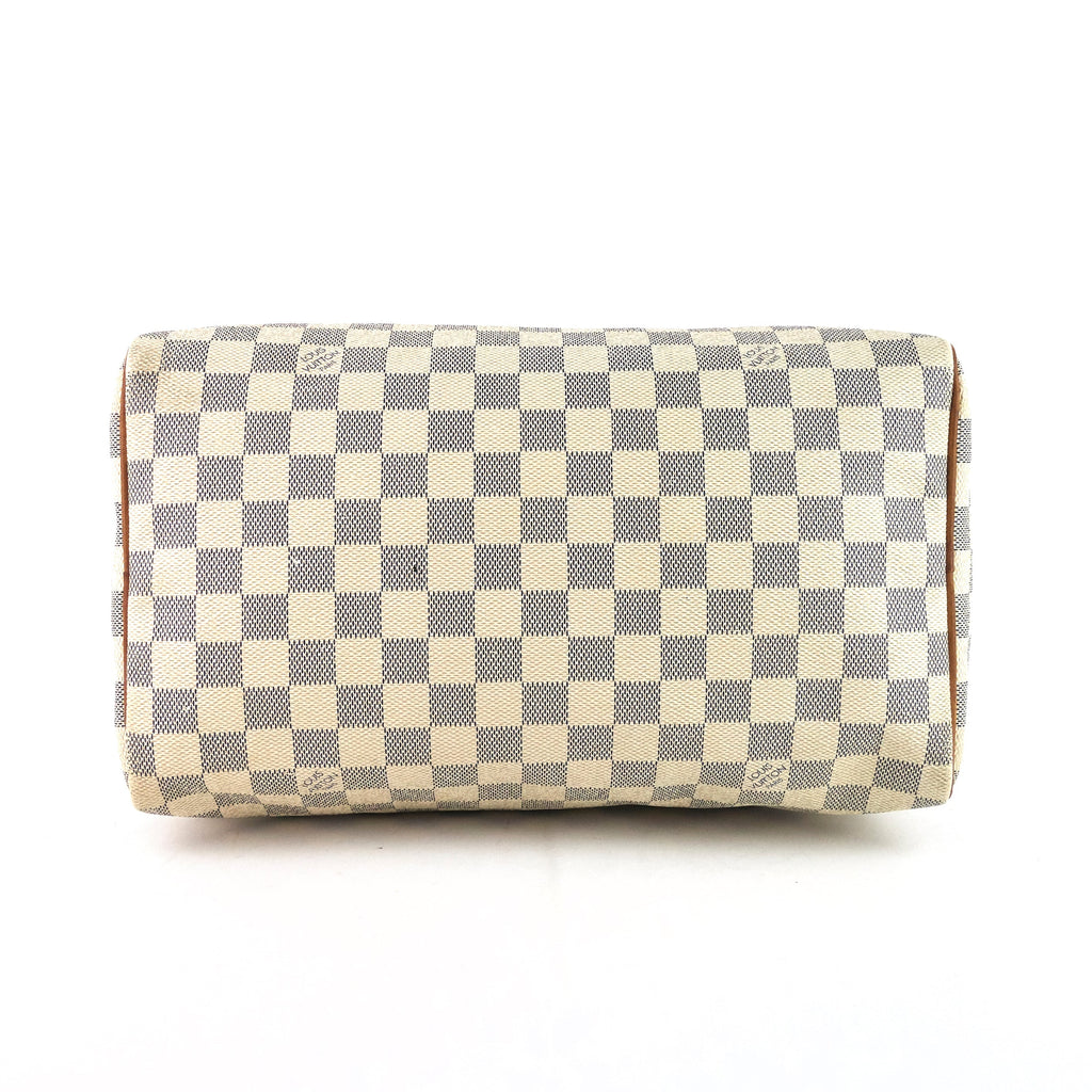 Louis Vuitto Speedy 30 Damier Azur Canvas Bag