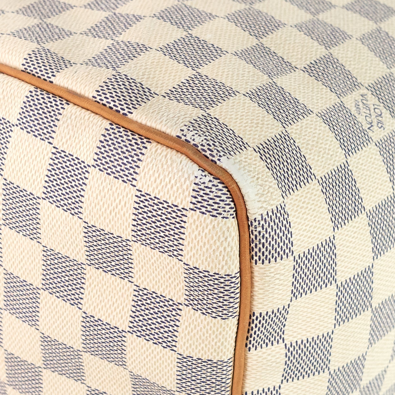 Louis Vuitto Speedy 30 Damier Azur Canvas Handbag