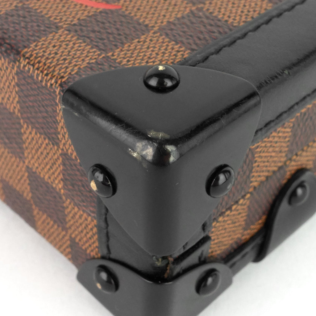 Louis Vuitto Petite Malle Damier Ebene Cavas Bag