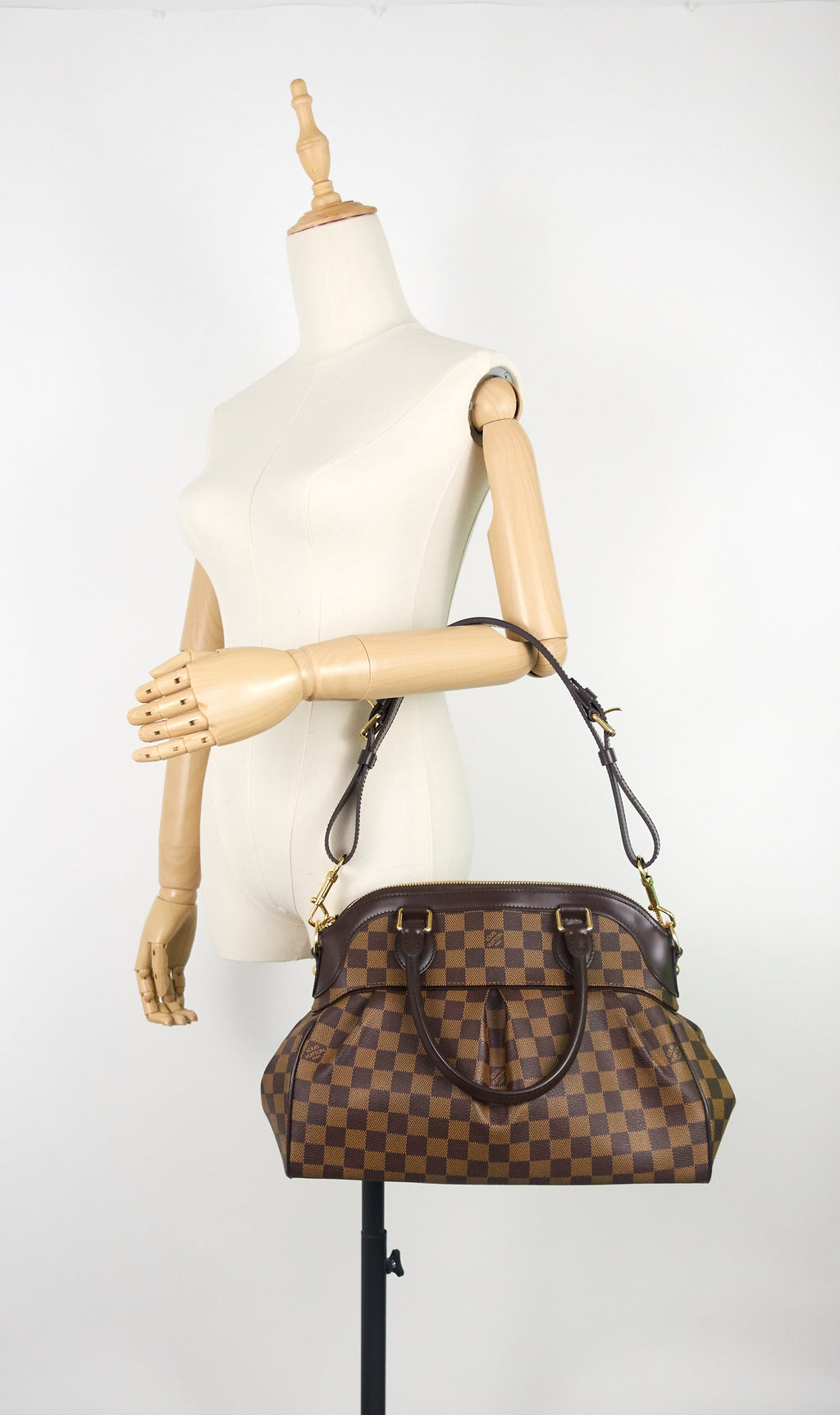 Louis Vuitto Trevi PM Damier Ebene Canvas Bag