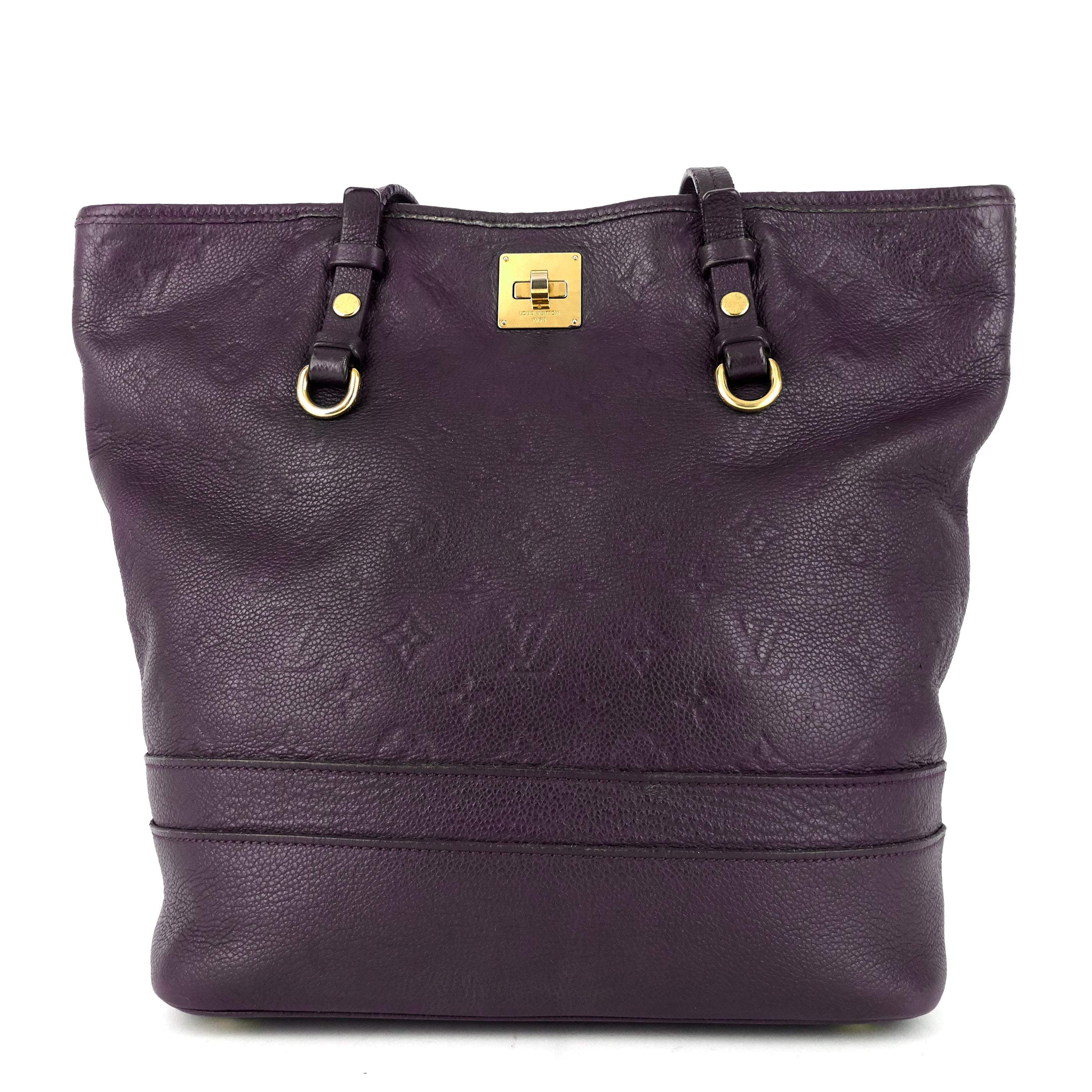 Louis Vuitto Citadine Monogram Empreinte Leather Tote Bag