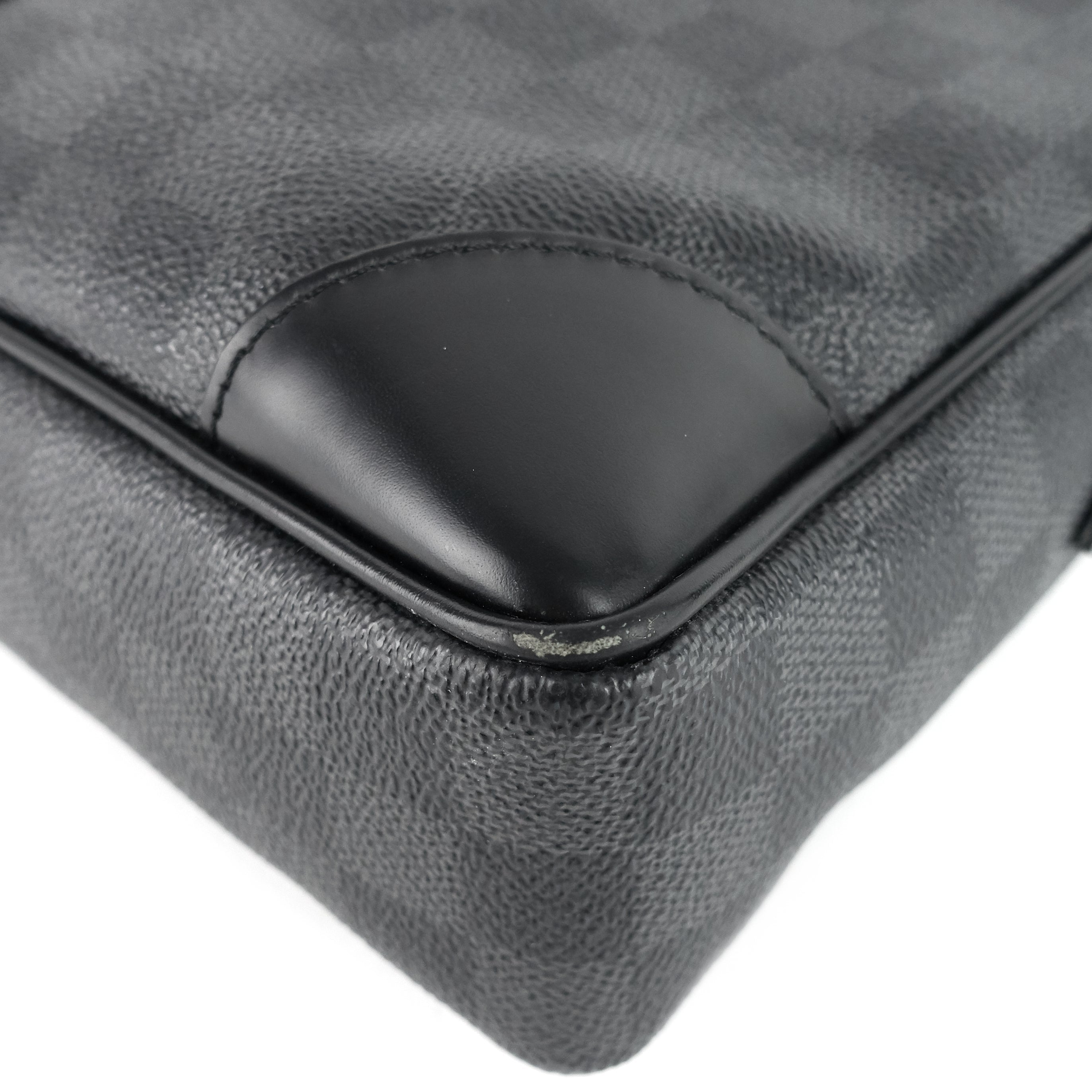 Louis Vuitto Porte-Documents Voyage GM Damier Graphite Canvas Briefcase Bag
