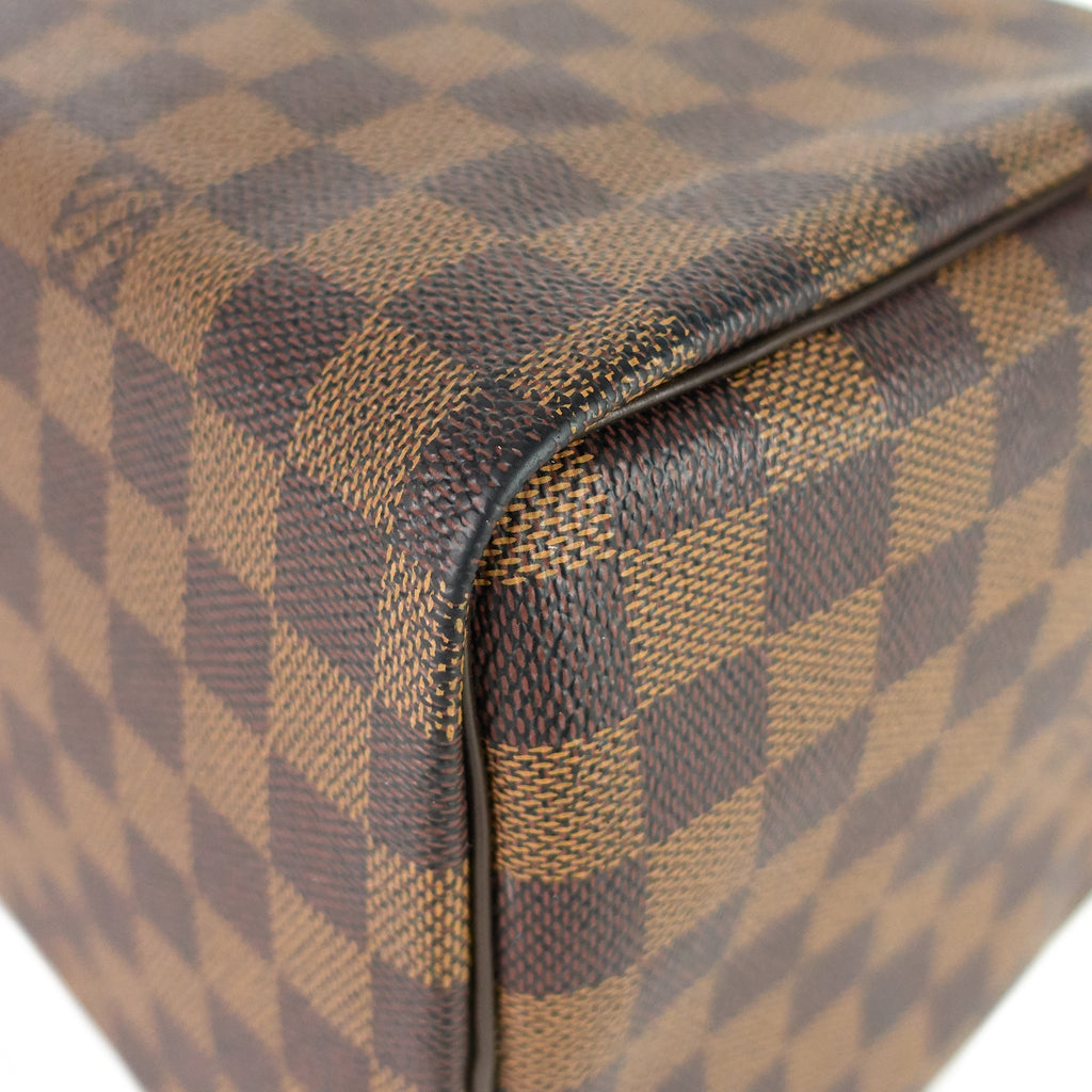 Louis Vuitto Speedy 30 Damier Ebene Canvas Bag
