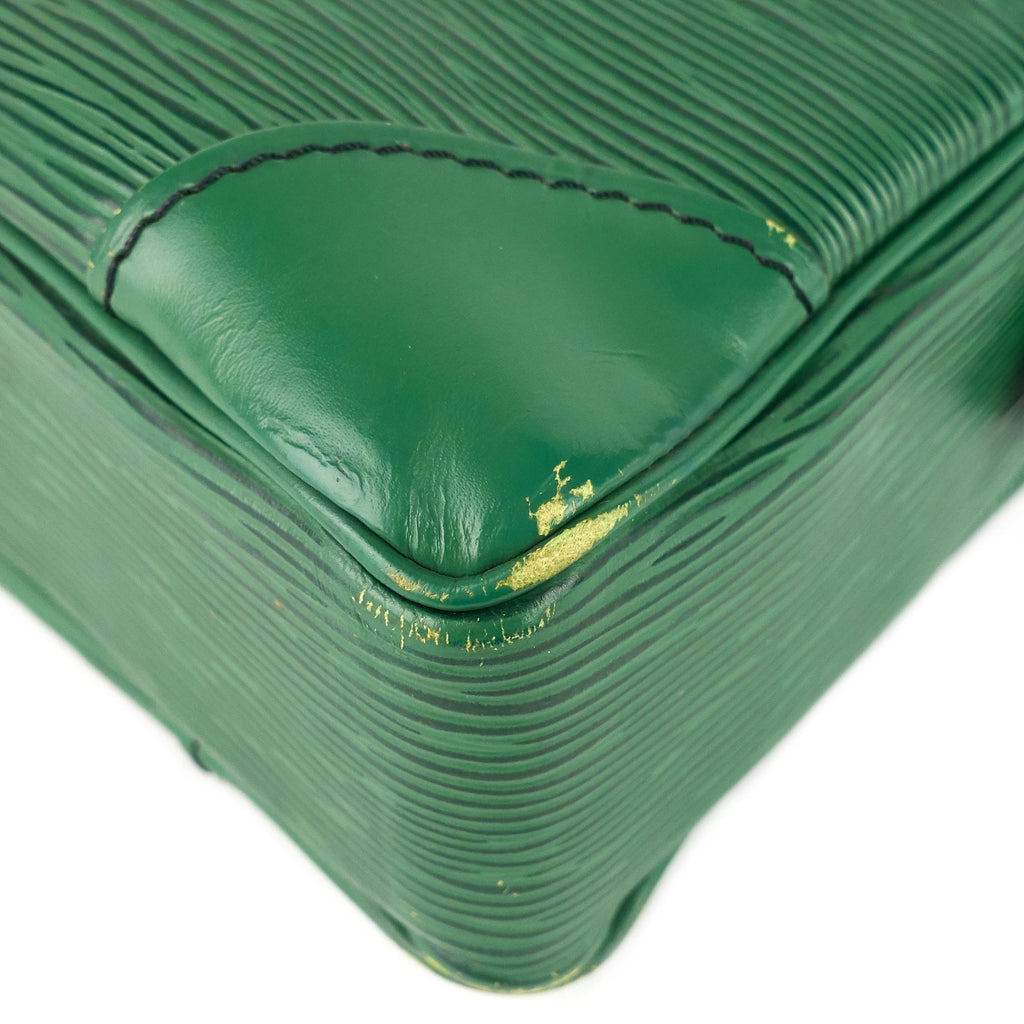 Louis Vuitto Porte-Documents Voyage Green Epi Leather Briefcase Bag
