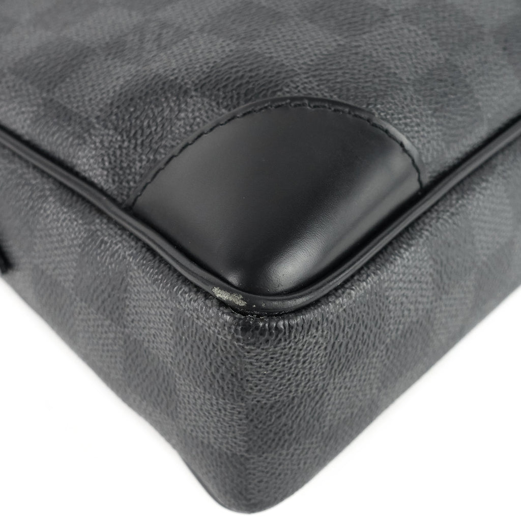 Louis Vuitto Porte-Documents Voyage GM Damier Graphite Canvas Briefcase Bag
