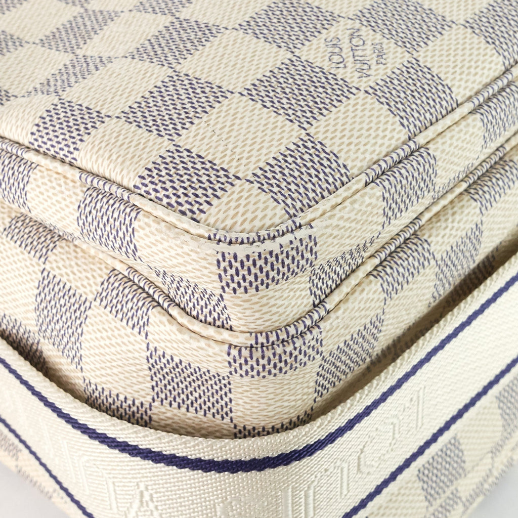 Louis Vuitto Naviglio Damier Azur Canvas Messenger Bag