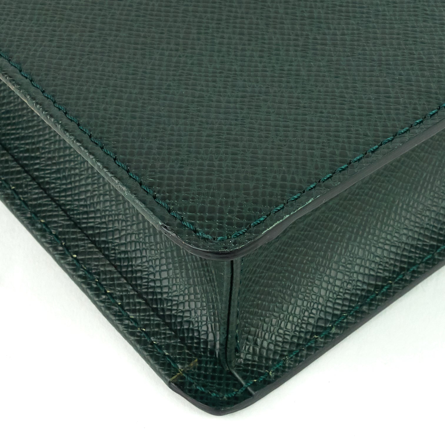 Louis Vuitto Serviette Kourad Taiga Leather Briefcase Bag