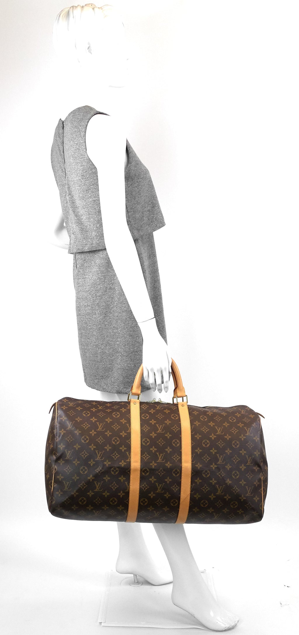 Louis Vuitto Keepall 55 Monogram Canvas Bag