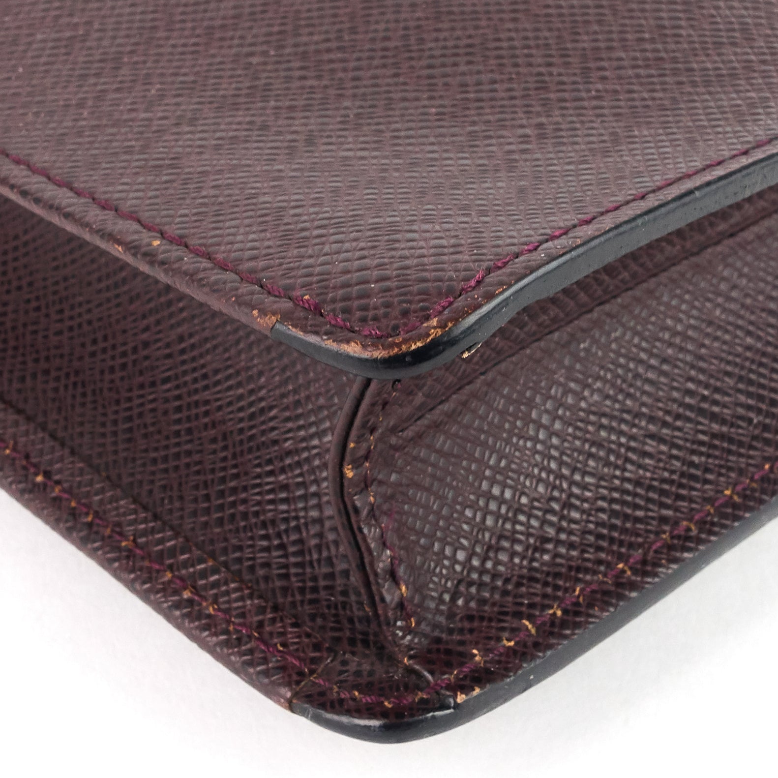 Louis Vuitto Serviette Kourad Taiga Leather Briefcase Bag