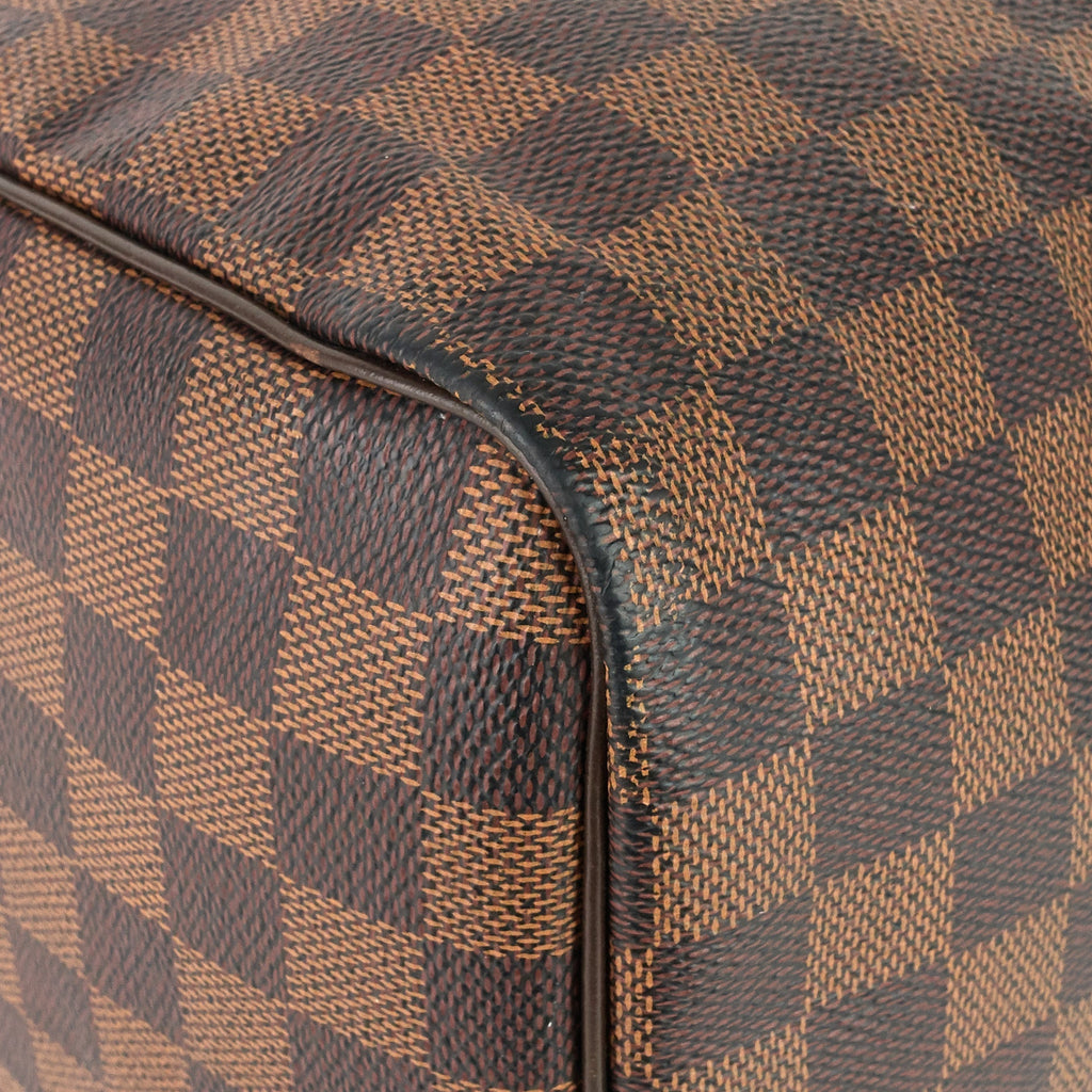 Louis Vuitto Speedy 35 Damier Ebene Canvas Bag