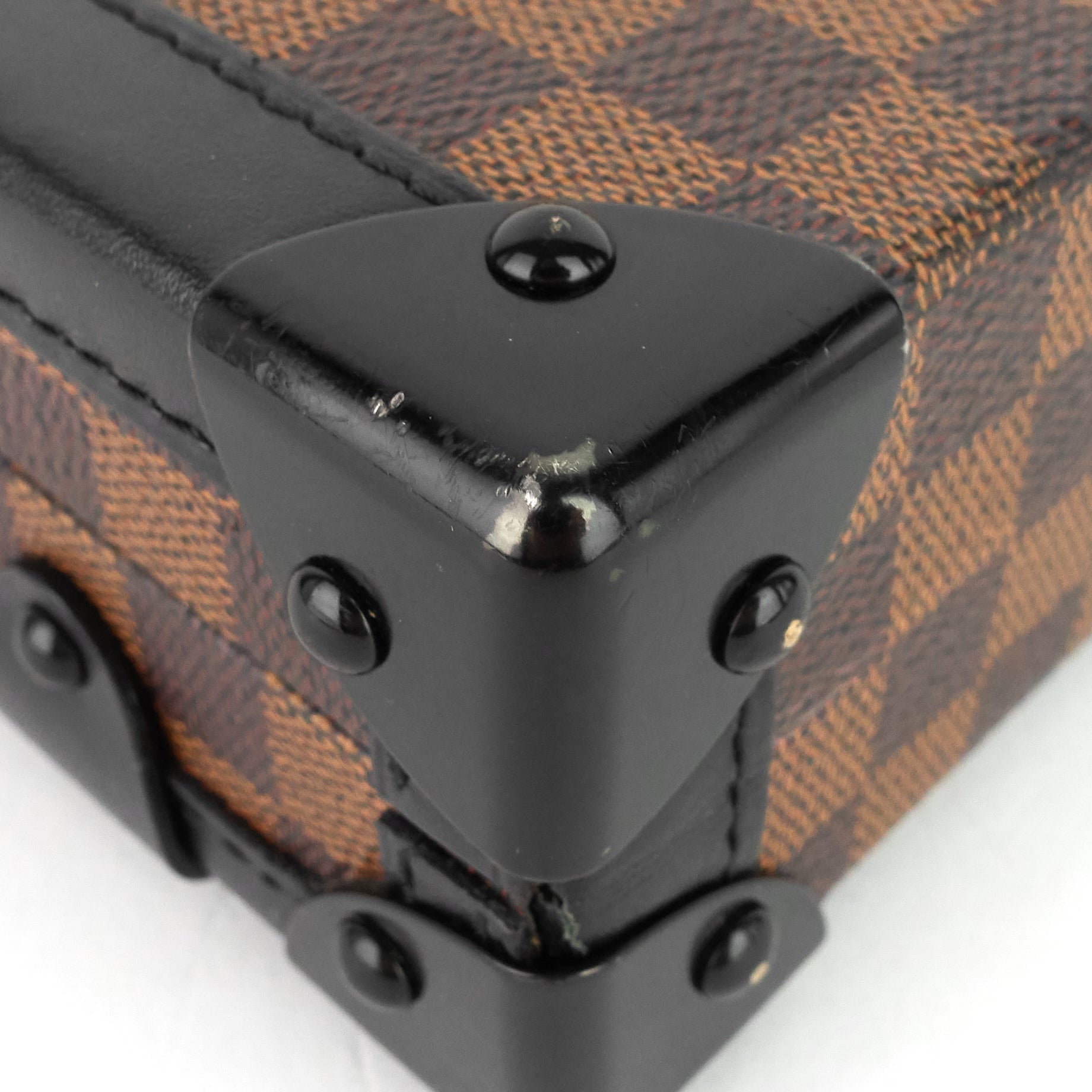 Louis Vuitto Petite Malle Damier Ebene Cavas Bag