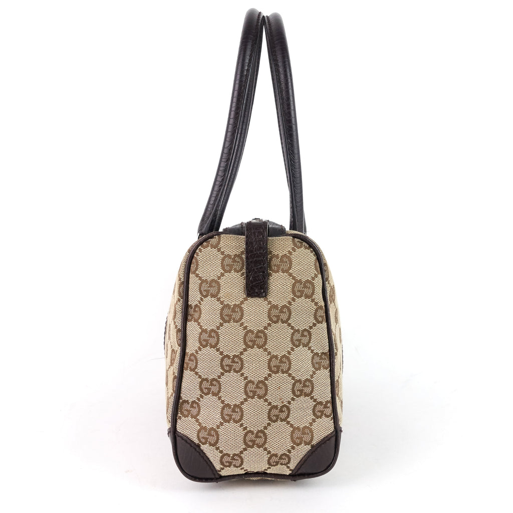 Gucci Vintage Small GG Canvas Boston Bag