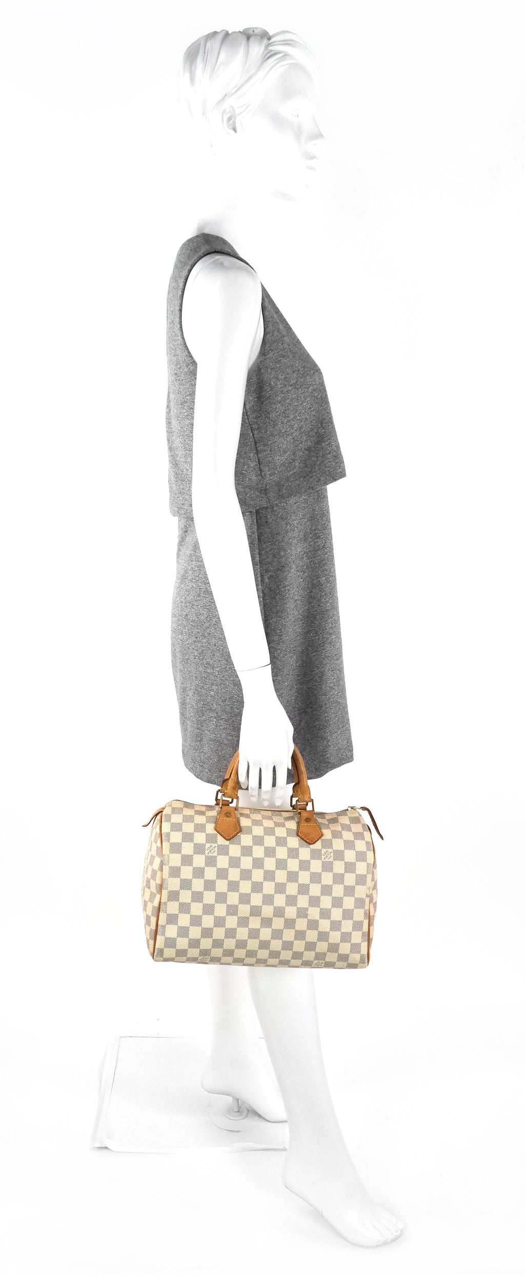 Louis Vuitto Speedy 30 Damier Azur Canvas Bag