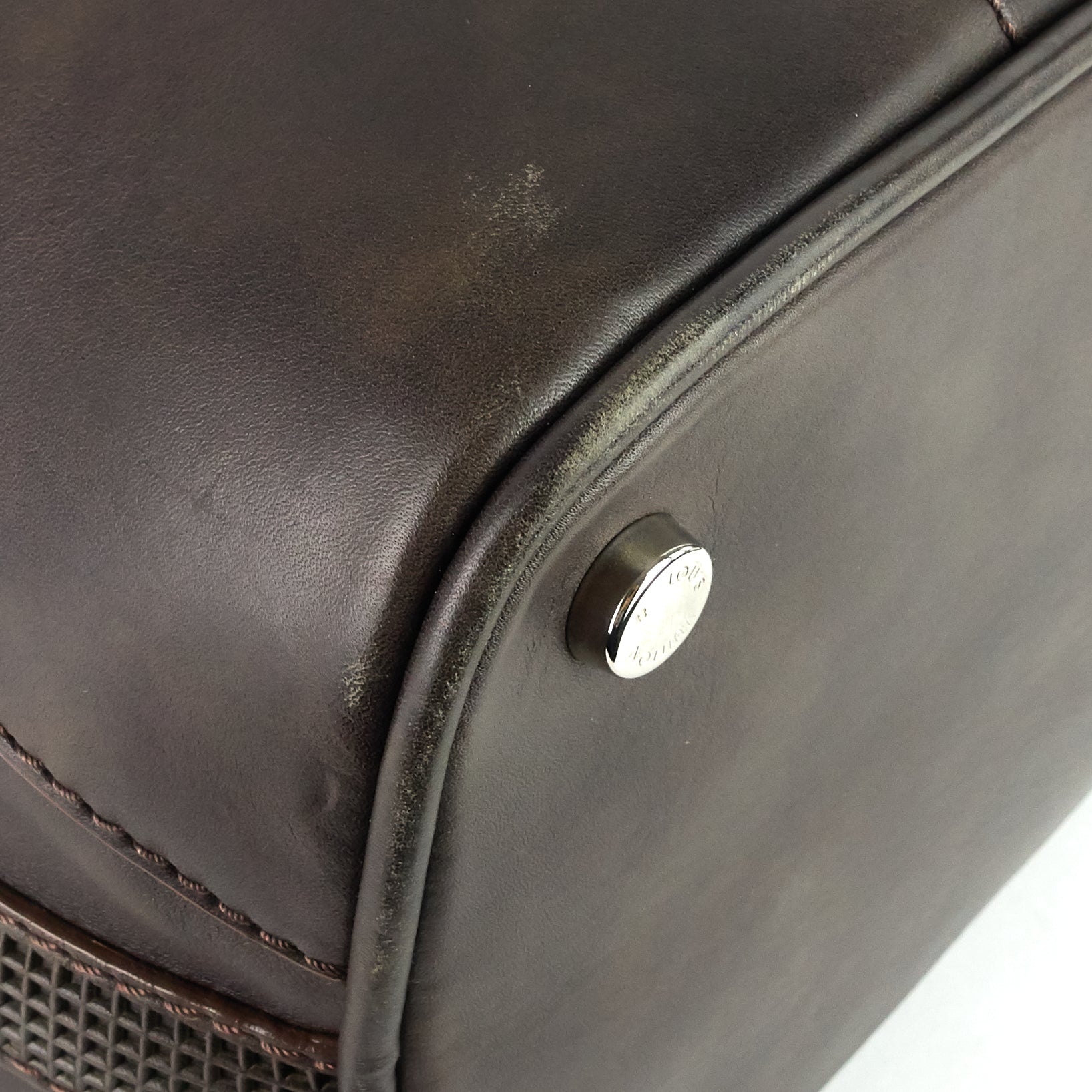 Louis Vuitto Bequia Antique Calfskin Grimaud Mini Bag