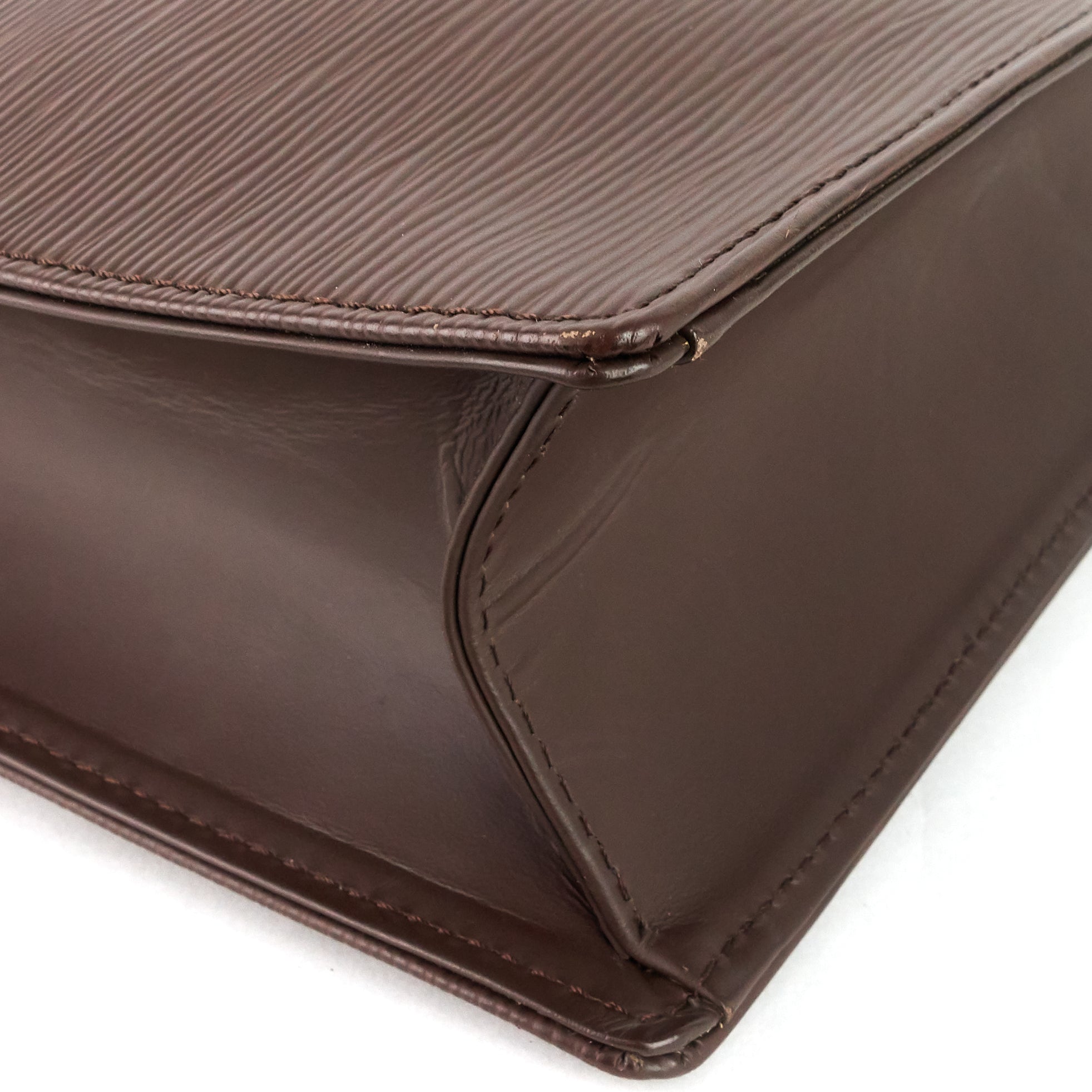 Louis Vuitto Sac Plat GM Brown Epi Leather Bag