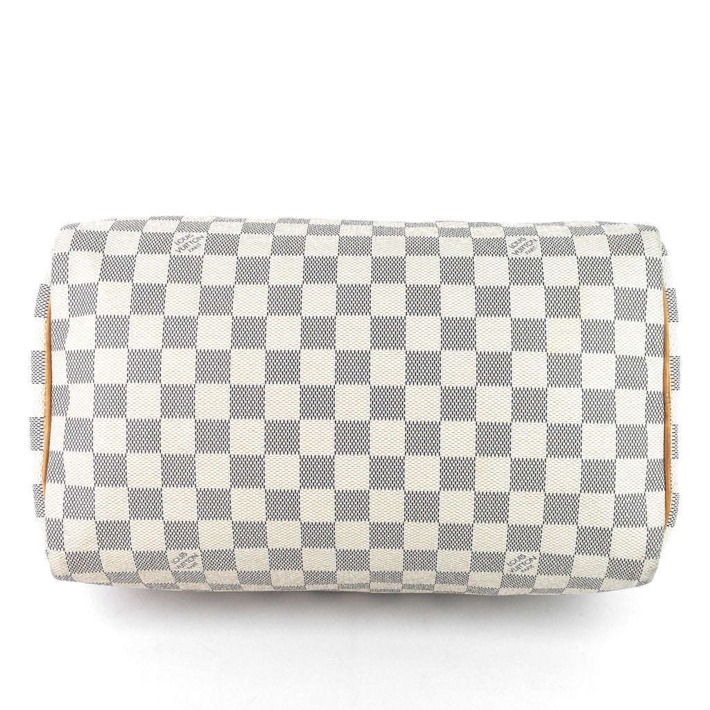 Louis Vuitto Speedy 30 Damier Azur Canvas Bag