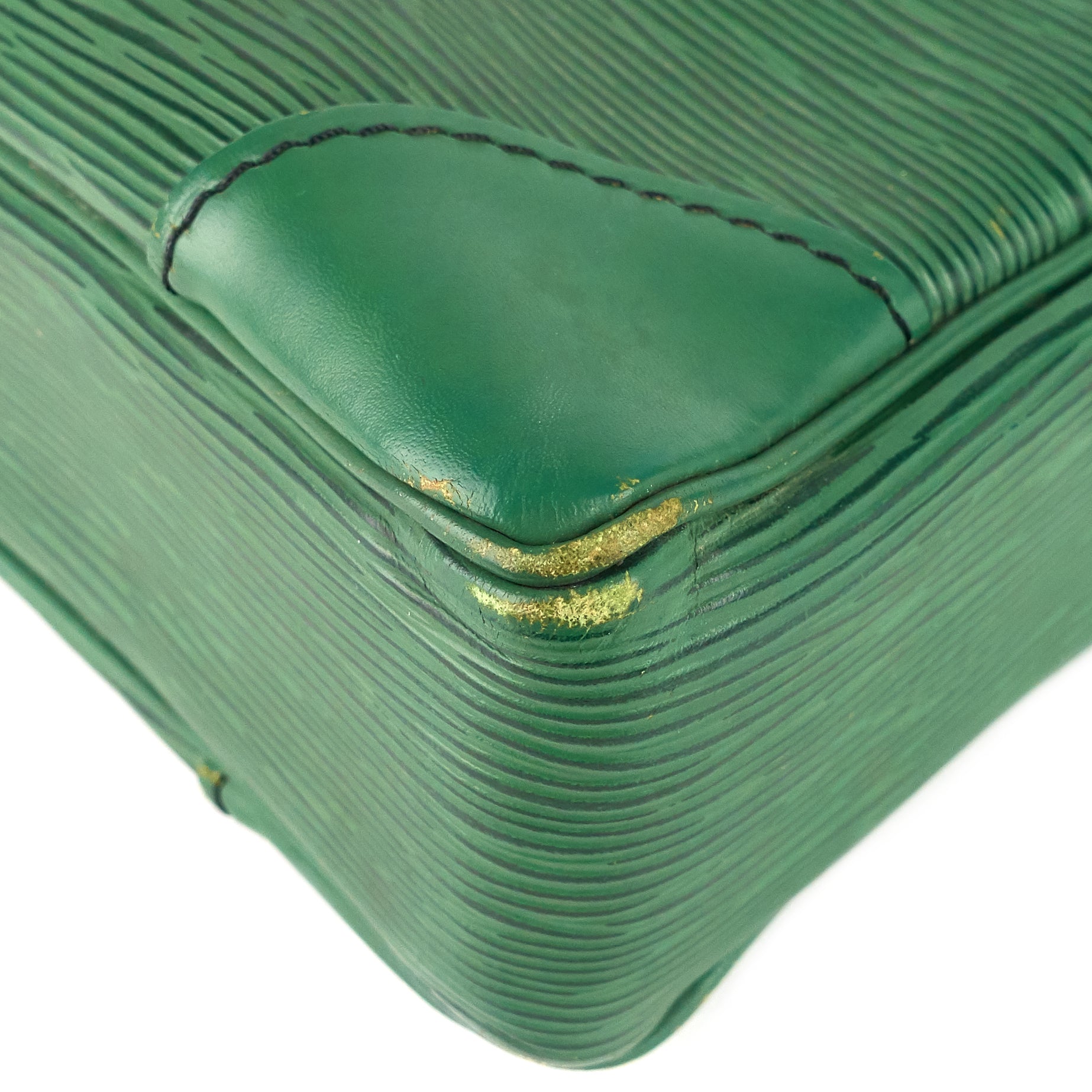 Louis Vuitto Porte-Documents Voyage Green Epi Leather Briefcase Bag