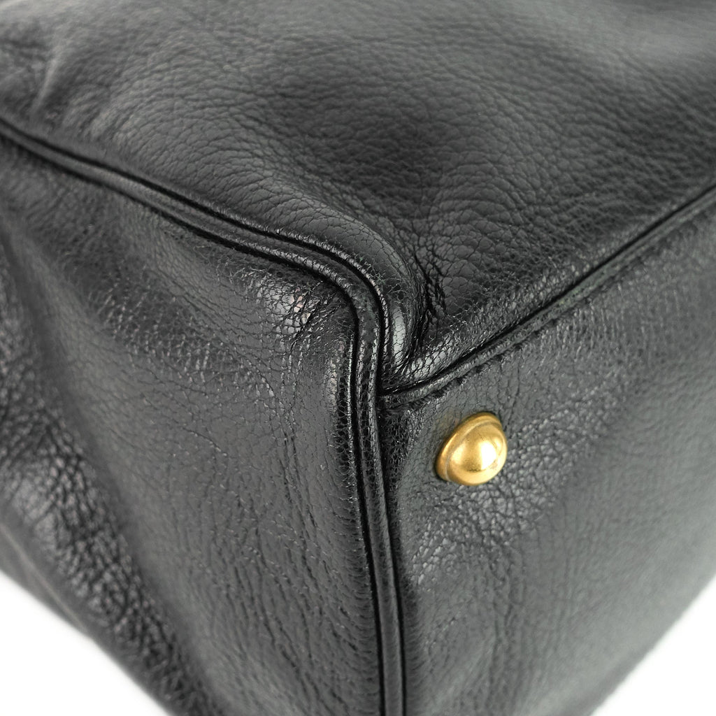 Blondie Leather Monogram Logo Handbag
