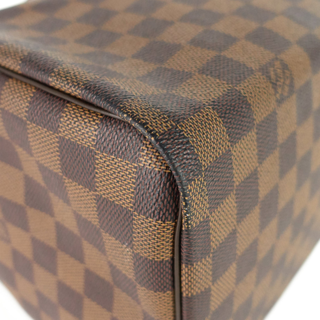 Louis Vuitto Speedy 30 Damier Ebene Canvas Bag
