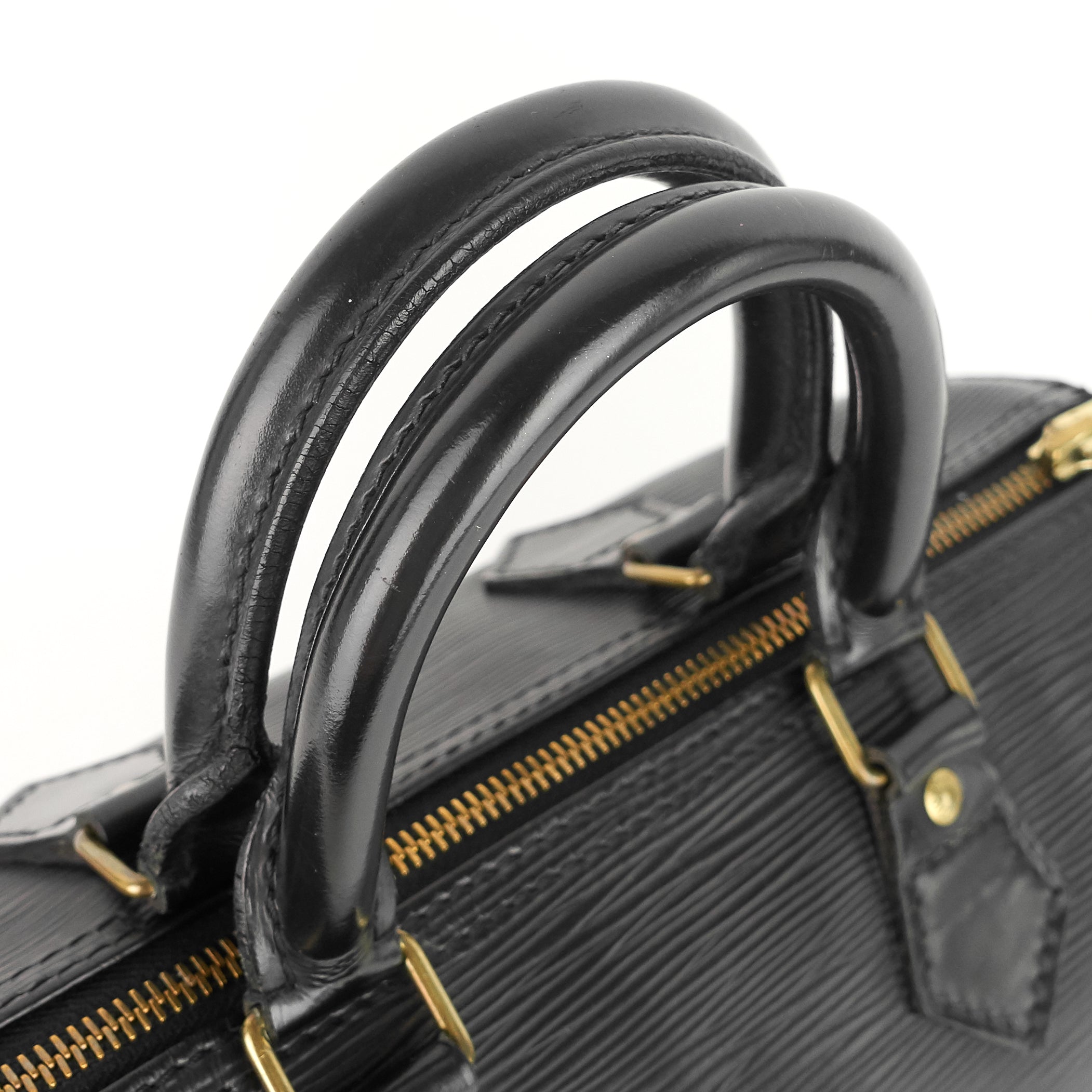 Louis Vuitto Speedy 25 Black Epi Leather Bag
