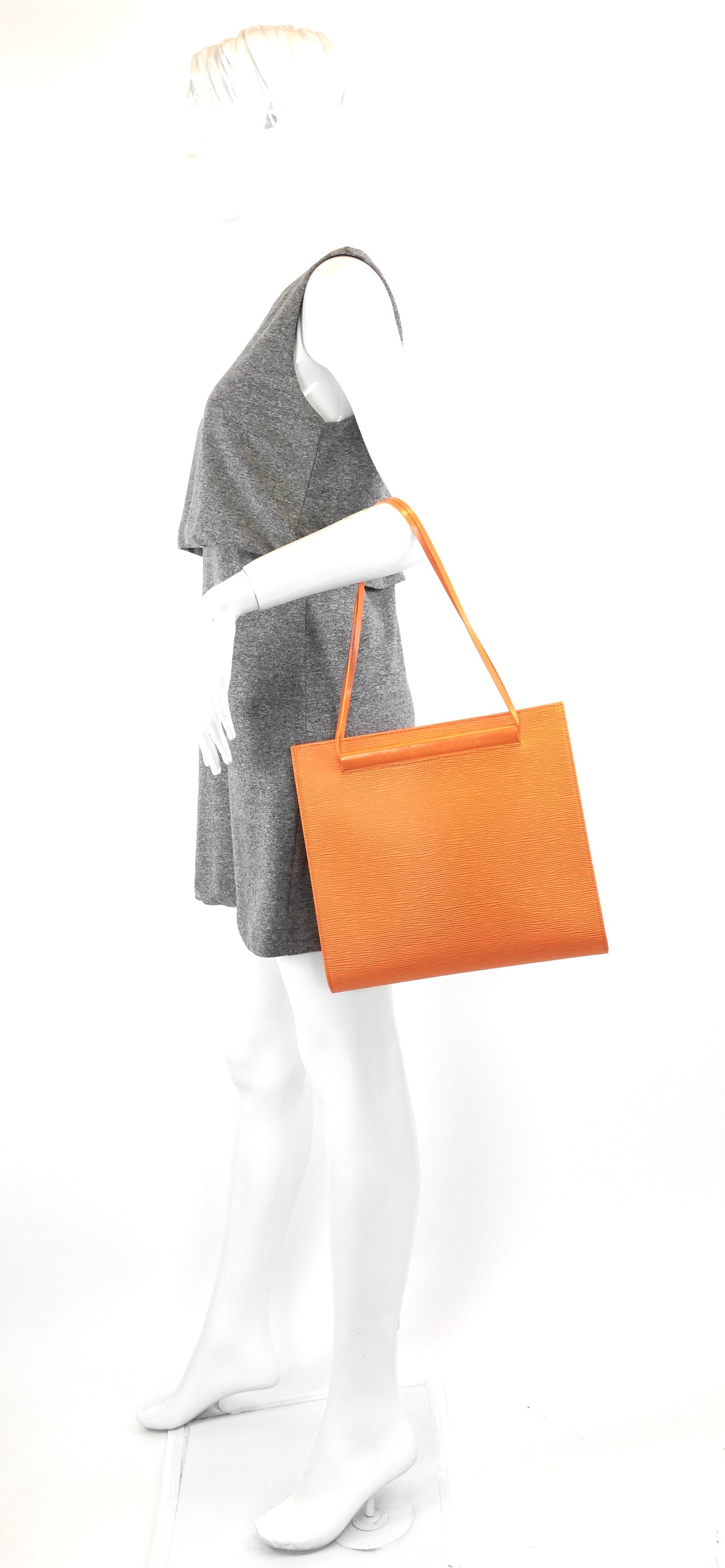 Louis Vuitto Saint Tropez Orange Epi Leather Bag
