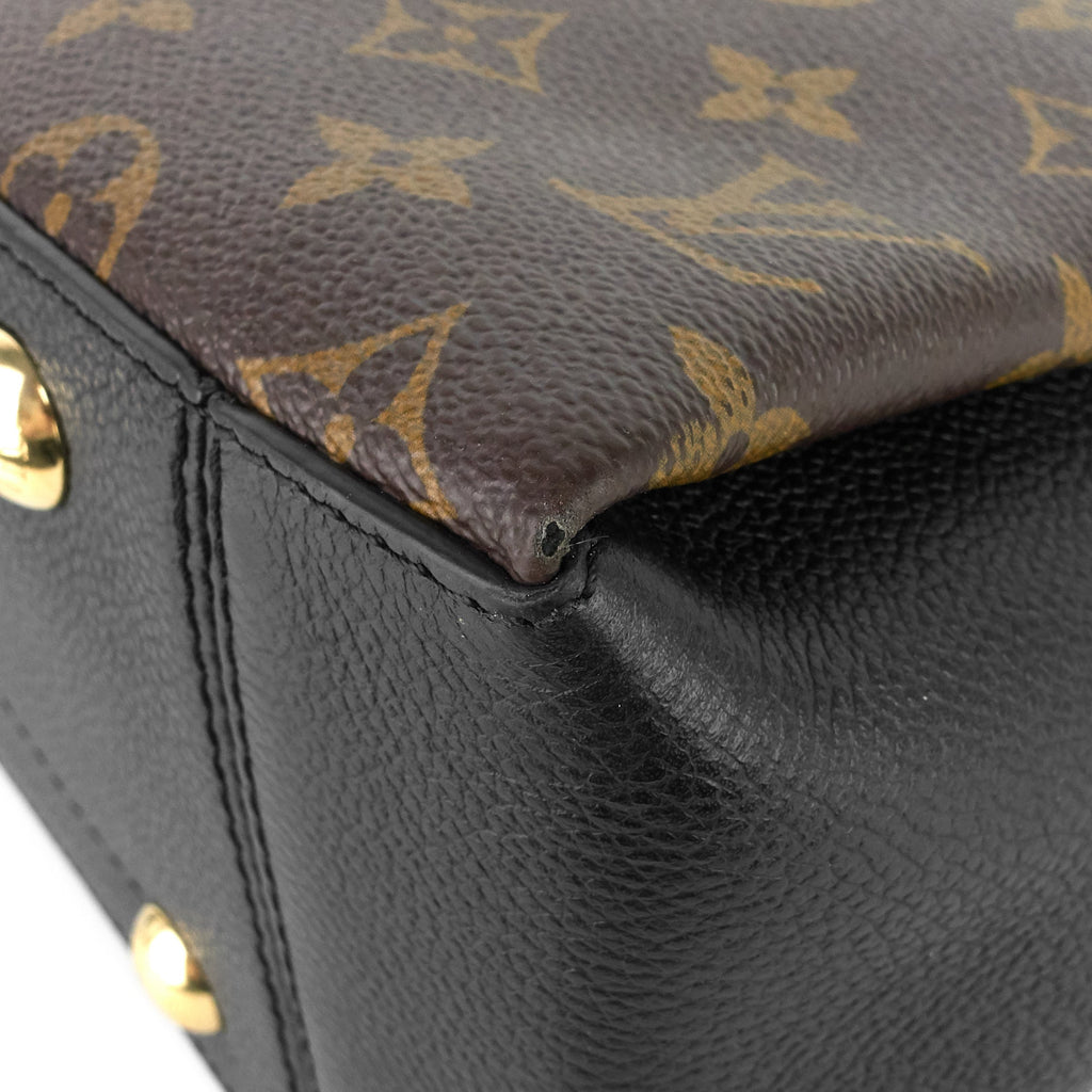 Louis Vuitto SurÃ¨ne MM Monogram Canvas and Calfskin Leather Tote Bag